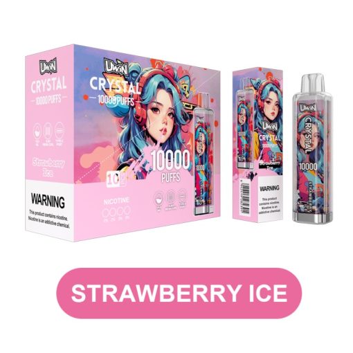 Uwin Crystal 10000 Puffs Disposable Vape – 10-Pack Bundle | RGB Lights & Multiple Flavors