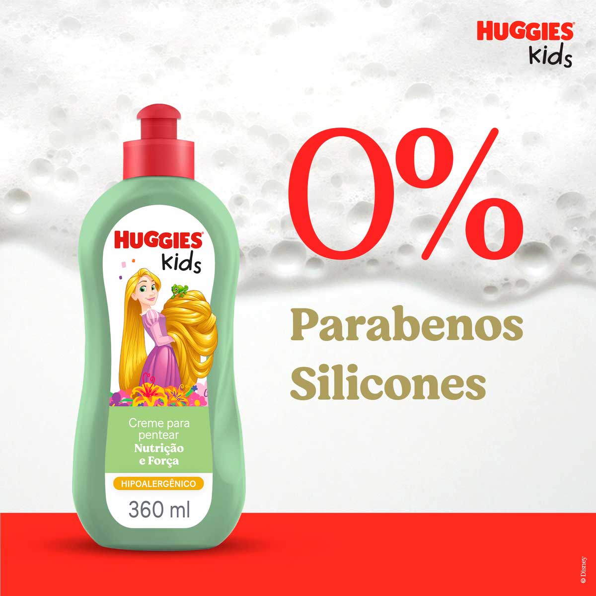 Creme para Pentear Enrolados Huggies Kids Nutricao e Forca 360ml