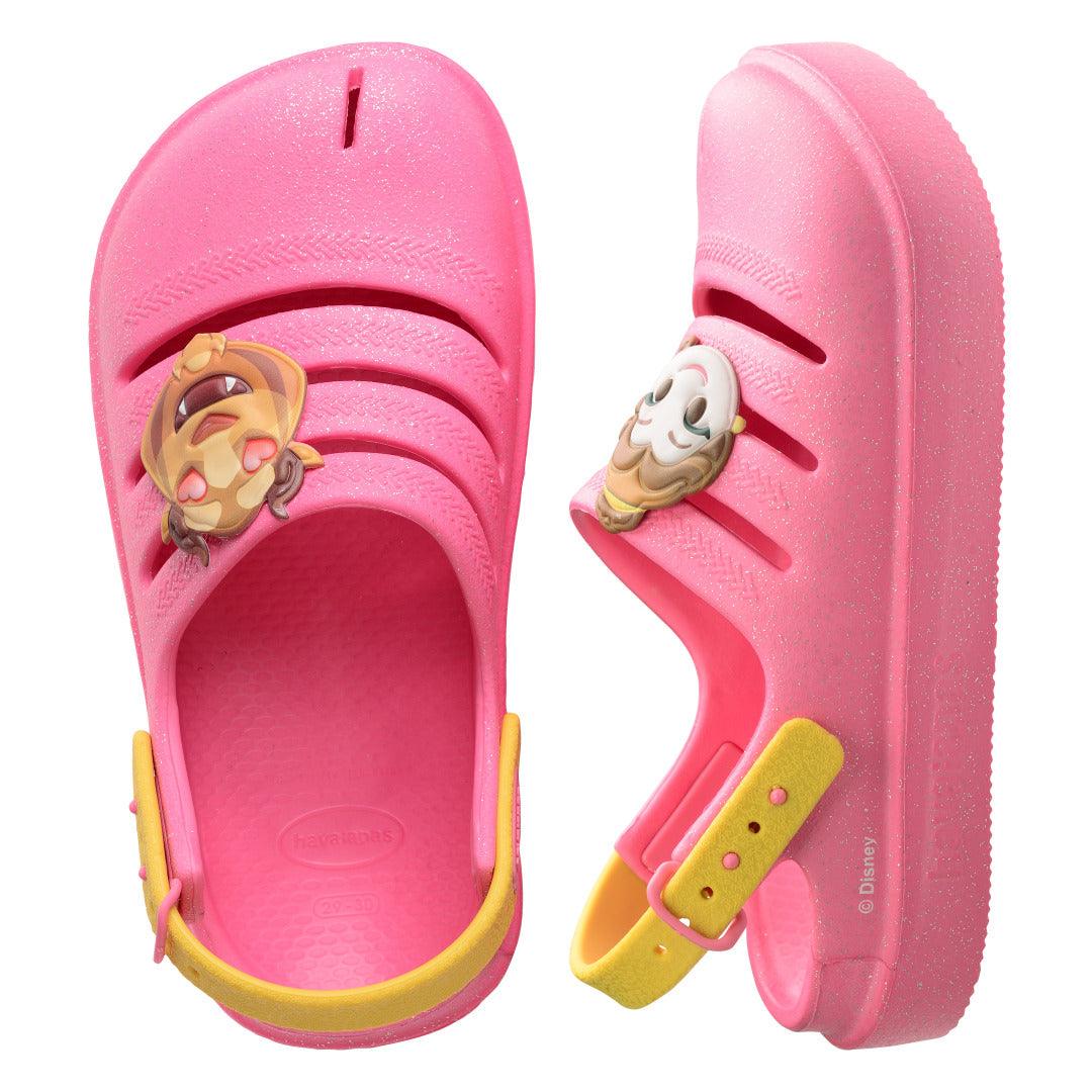 Chinelo Clog Havaianas Infantil Princesa Bela Ciber Pink