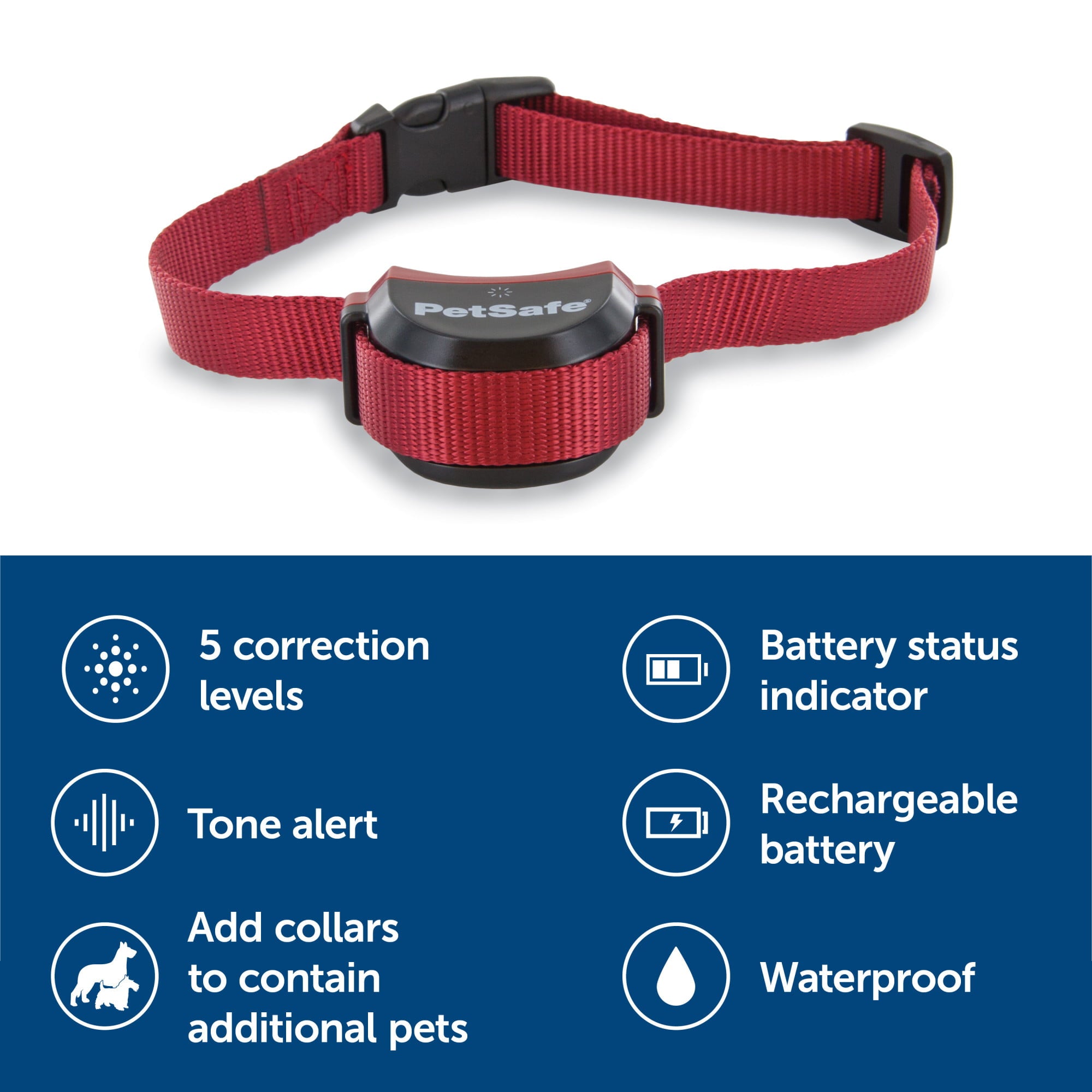 PetSafe Stubborn Dog Stay and Play Wireless Fence Receiver Collar， Waterproof， Rechargeable