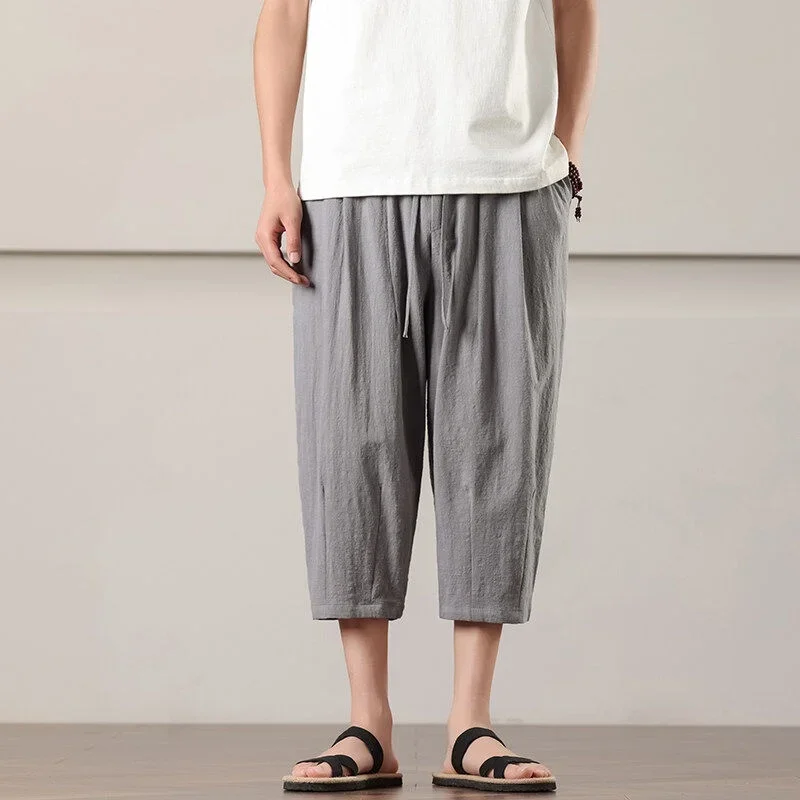 Calça Torino™ em Linho de Algodão Leve / O Toque Sofisticado da Moda Europeia que Inspira o Verão Brasileiro!