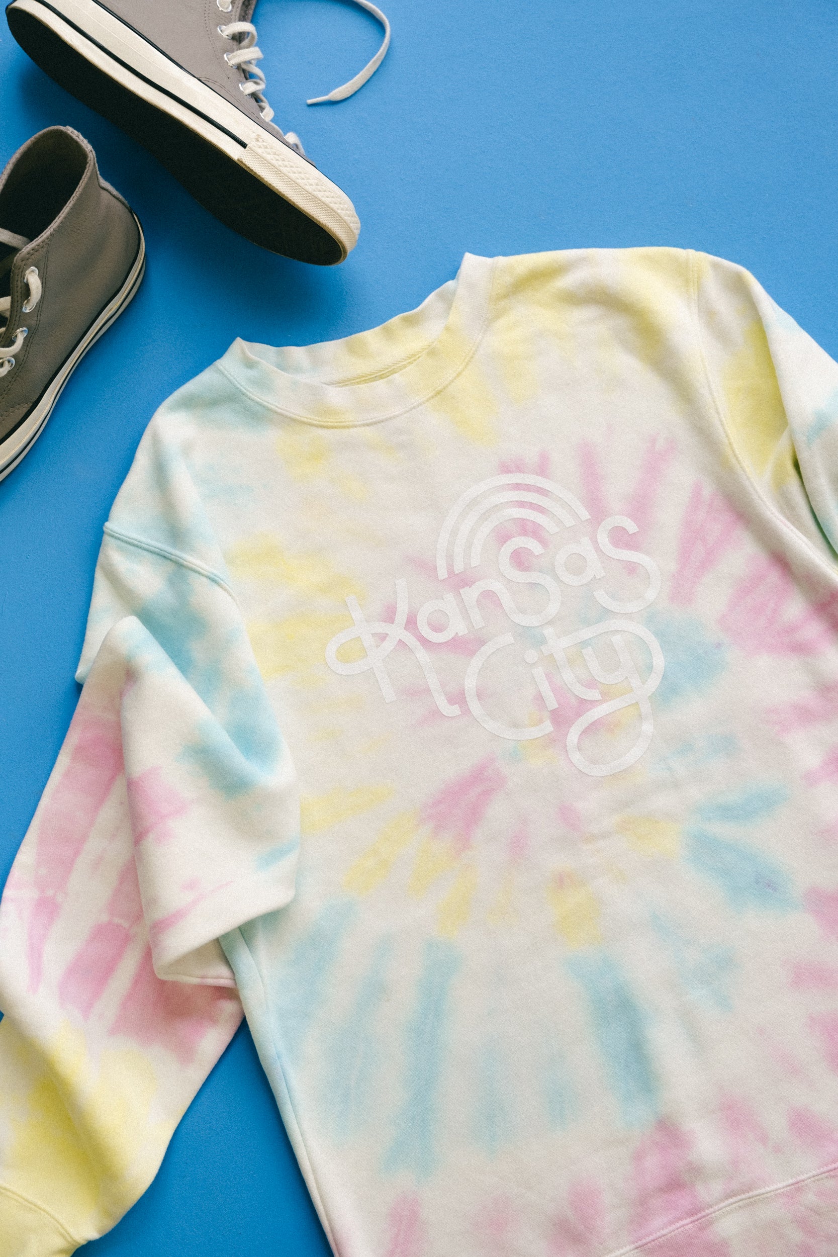 Retro Kansas City Sweatshirt - Tie Dye