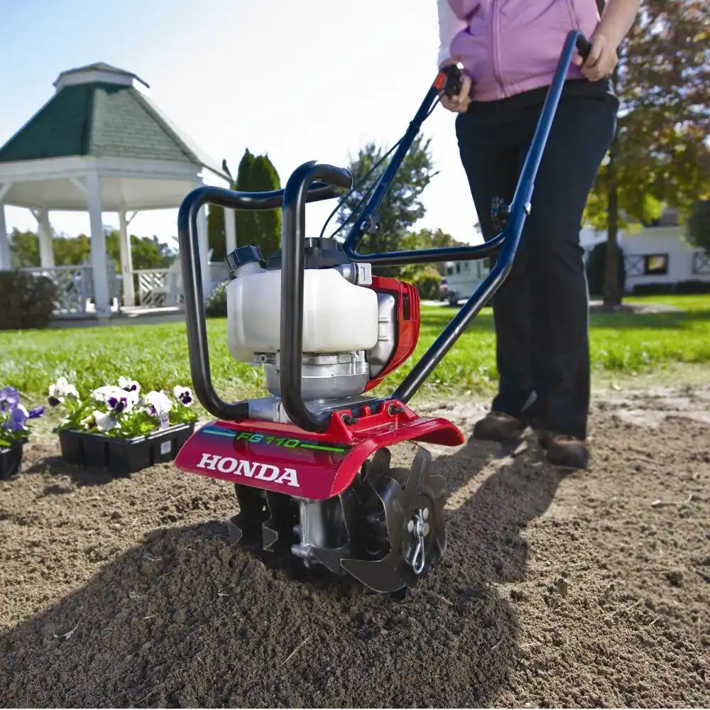 Honda FG110 9 in. 25 cc 4-Cycle Middle Tine Forward-Rotating Gas Mini Tiller-Cultivator