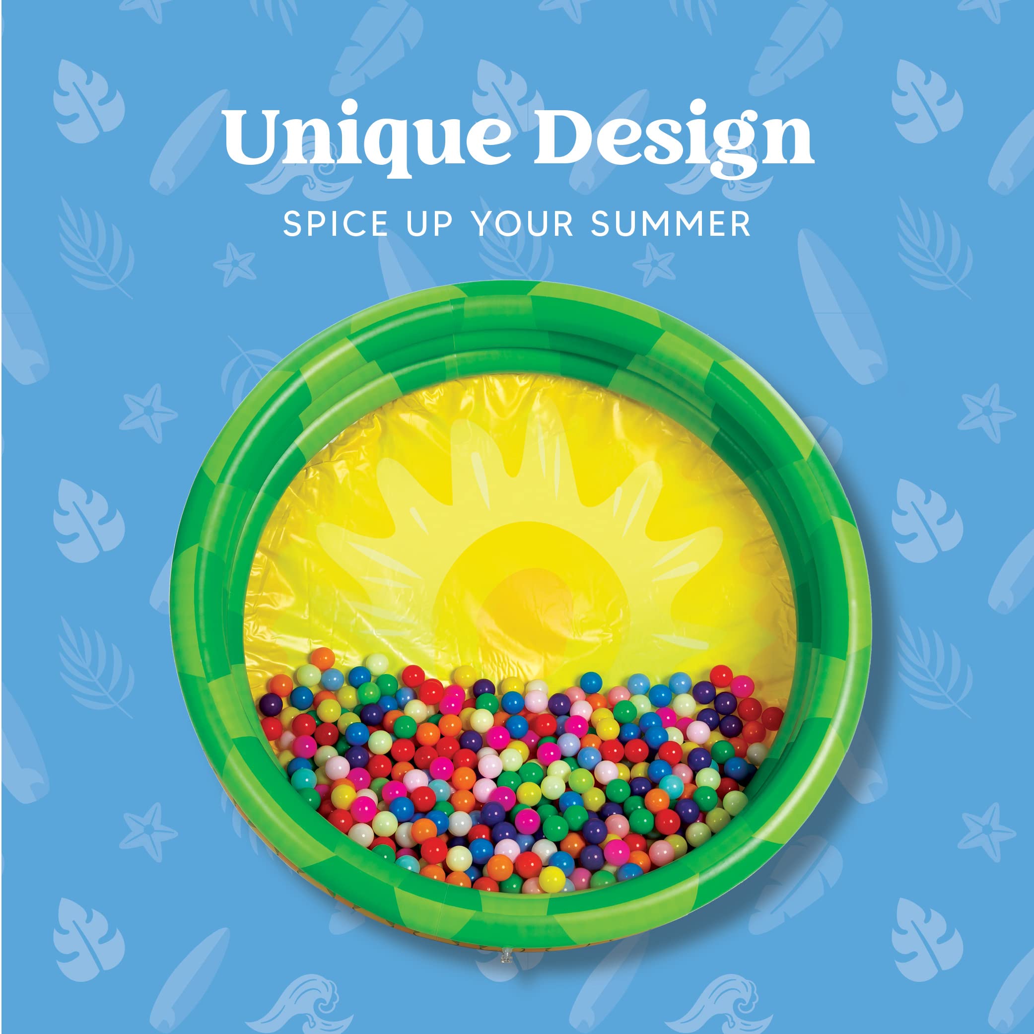 Sloosh 3 Pack Inflatable Kiddie Pools 45