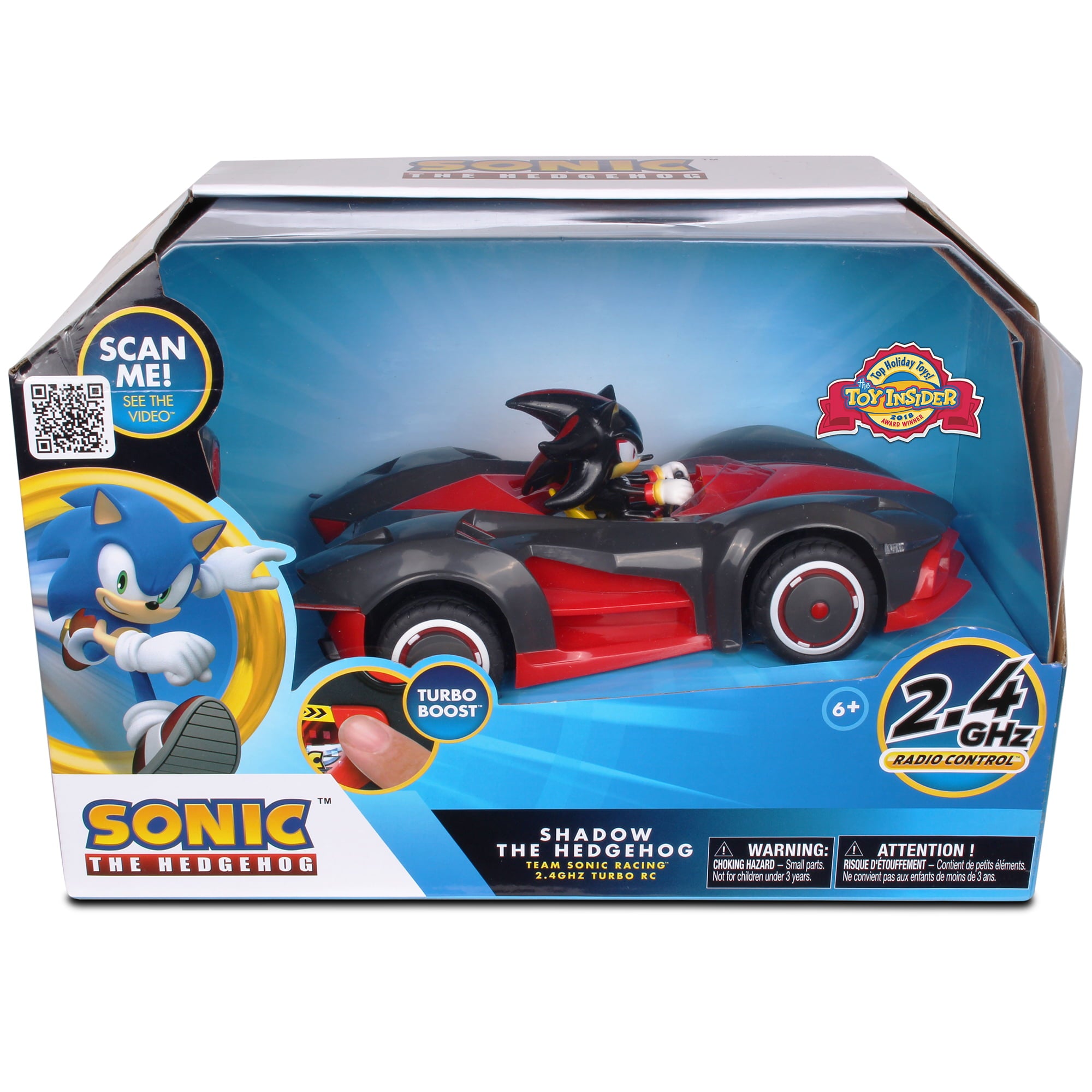 NKOK Sonic Team Racing Radio Controlled Shadow The Hedgehog w/ Turbo Boost