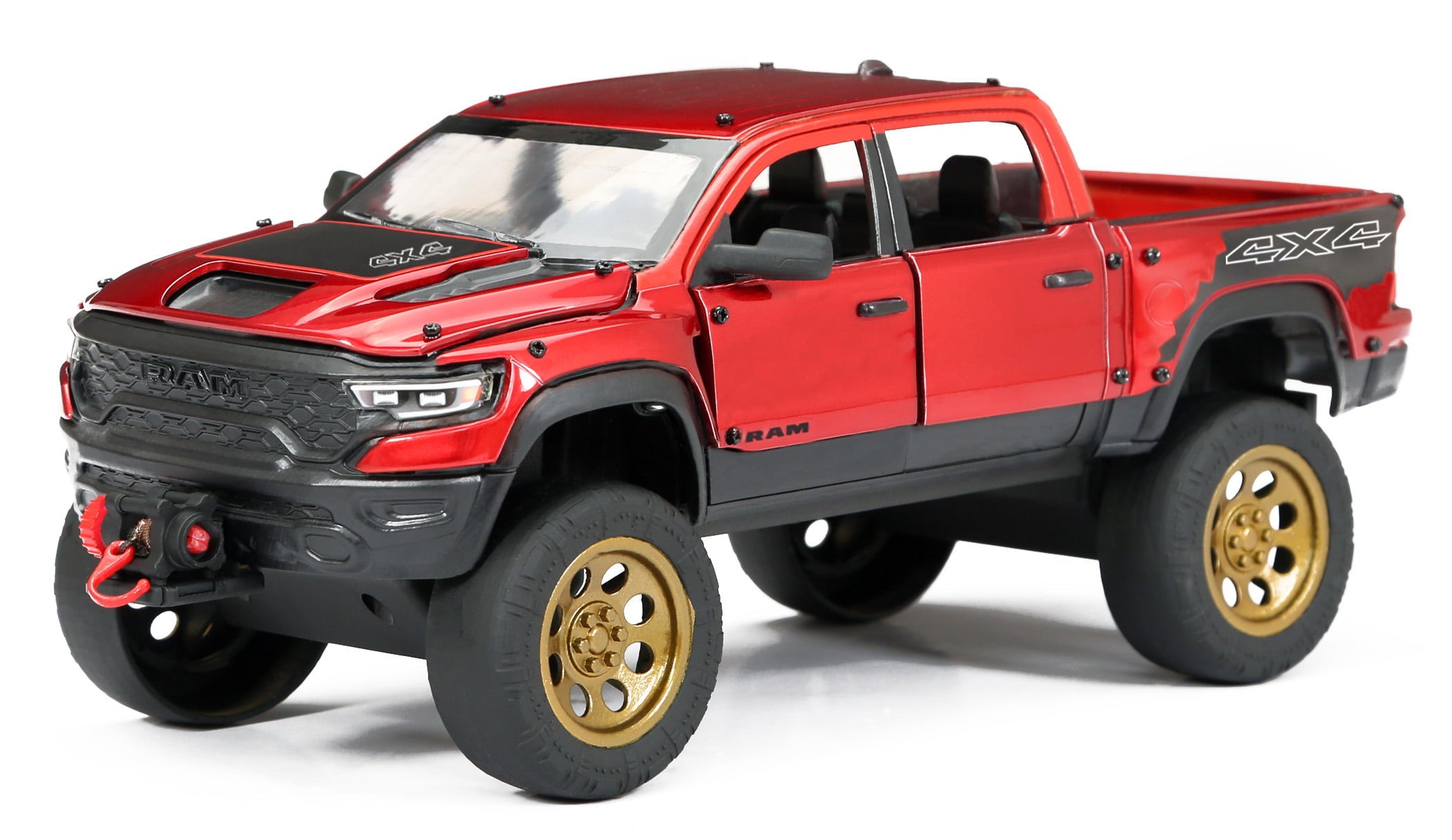 Adventure Force Free Wheeling Metal Vehicle Playset RAM Truck， Bike Child 3 and up