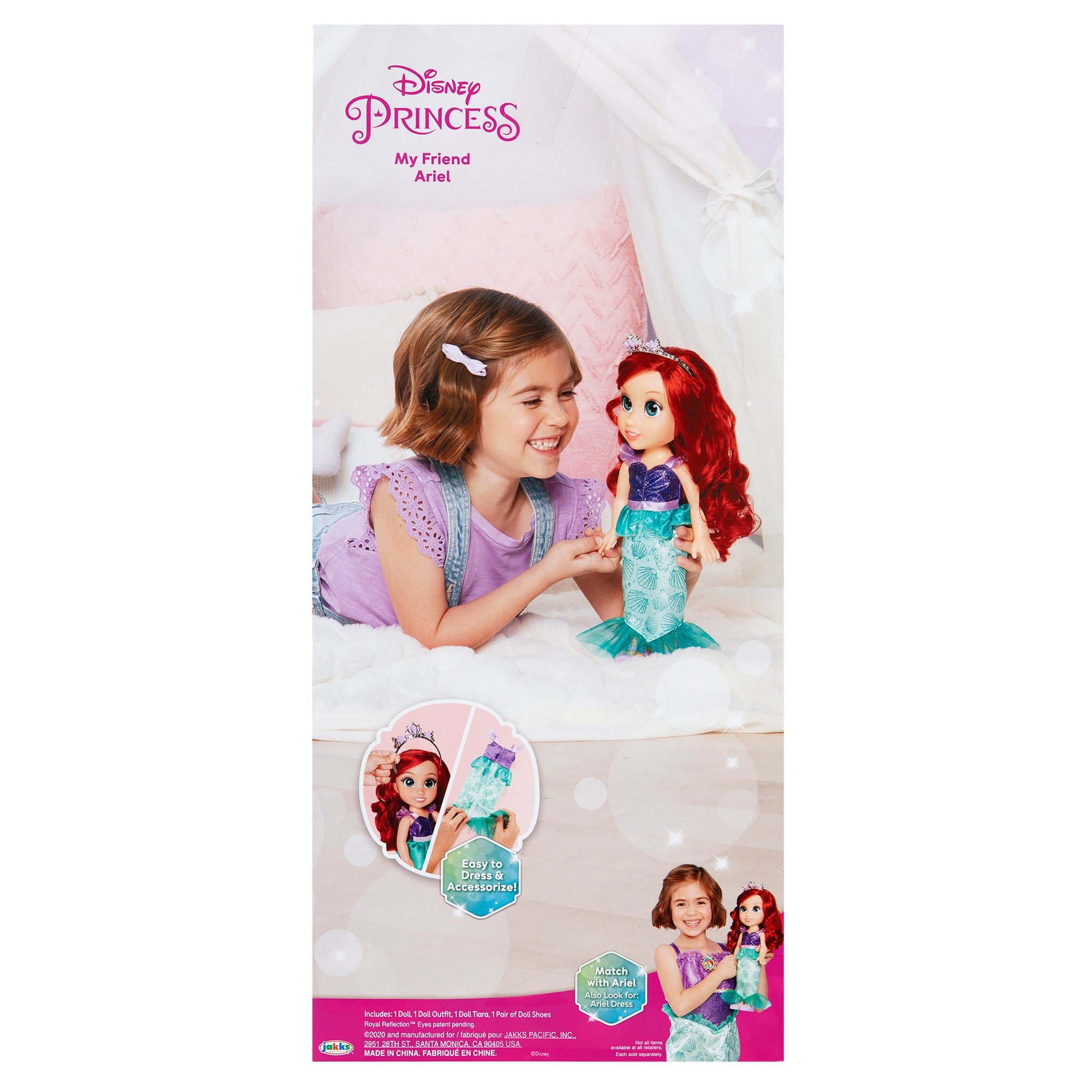 Disney Princess My Friend Ariel Doll 14 inch Tall Includes Removable Outfit and Tiara, for Children Ages 3+
