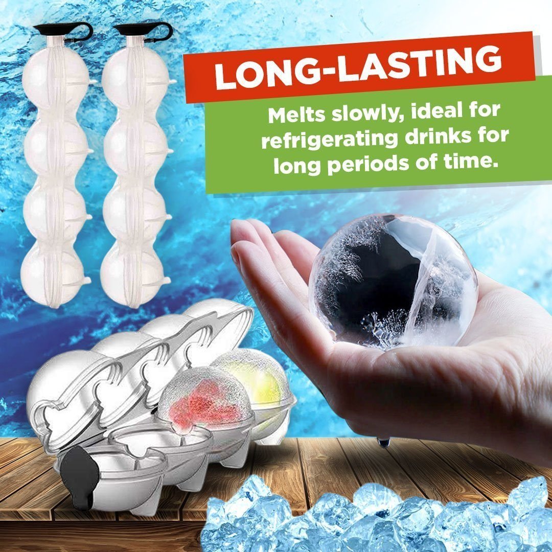 🔥Summer Sale🔥 - 4-Hole Ice Ball Maker For Drinksr -🧊🧊Buy 2 Get 1 Free