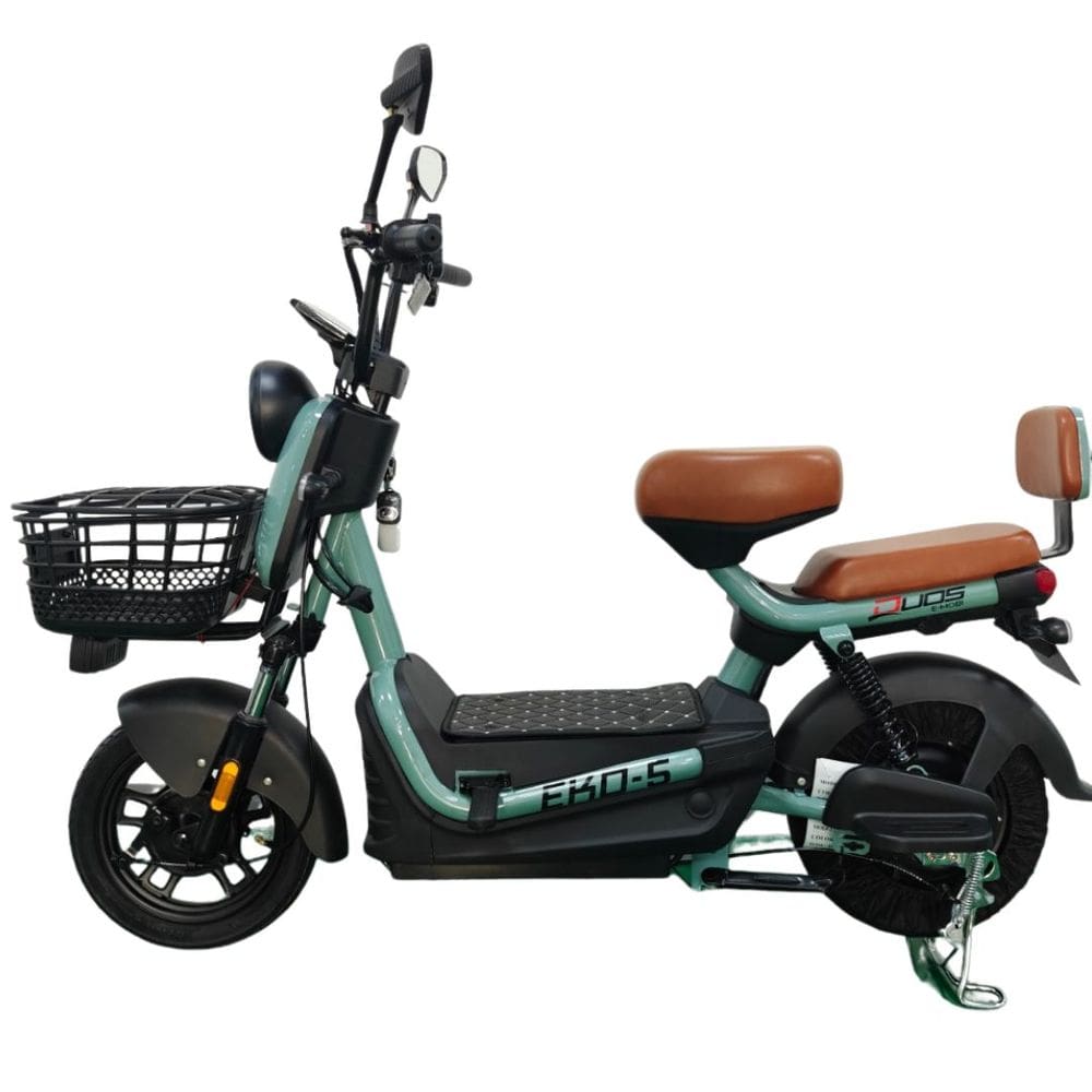 Bicicleta Scooter Elétrica 600W Alarme Eko-5 Verde Duos