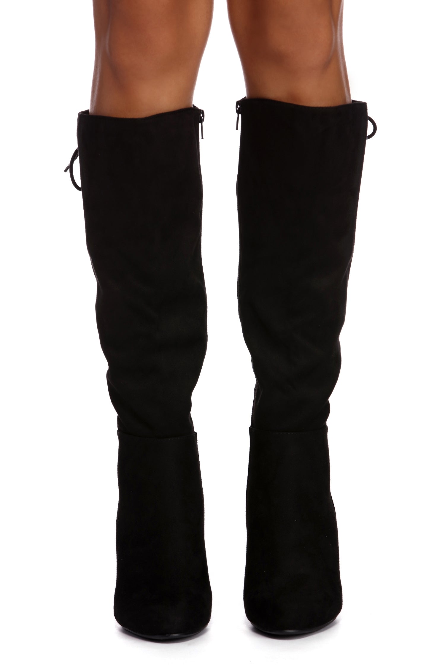 Lace Me Up Suede Boots