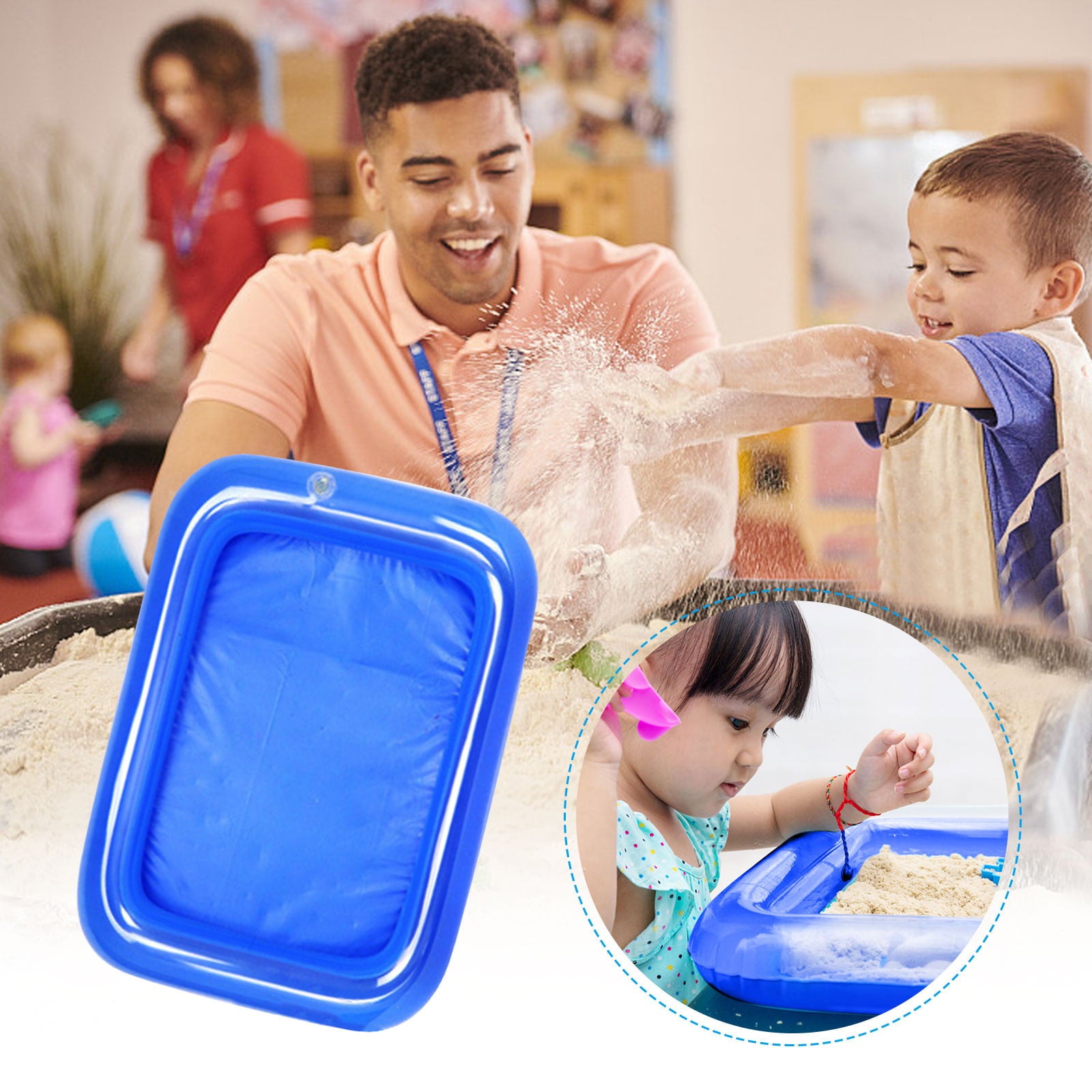 Medcursor Inflatable Baby Swimming Pool Fish Pond Sand Table Children's Toy Sand Table