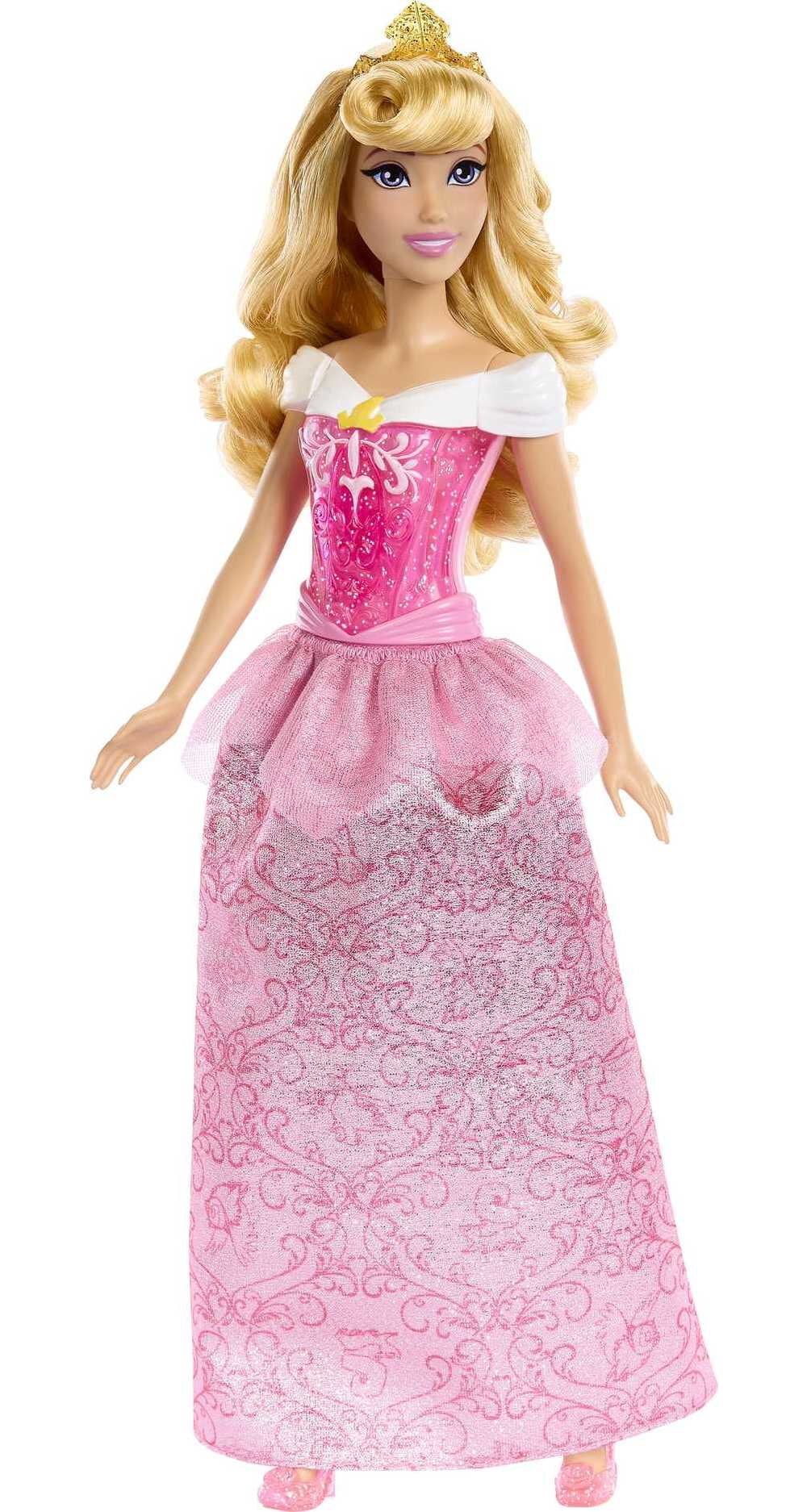 Disney Princess Aurora Fashion Doll with Blonde Hair, Purple Eyes & Tiara Accessory