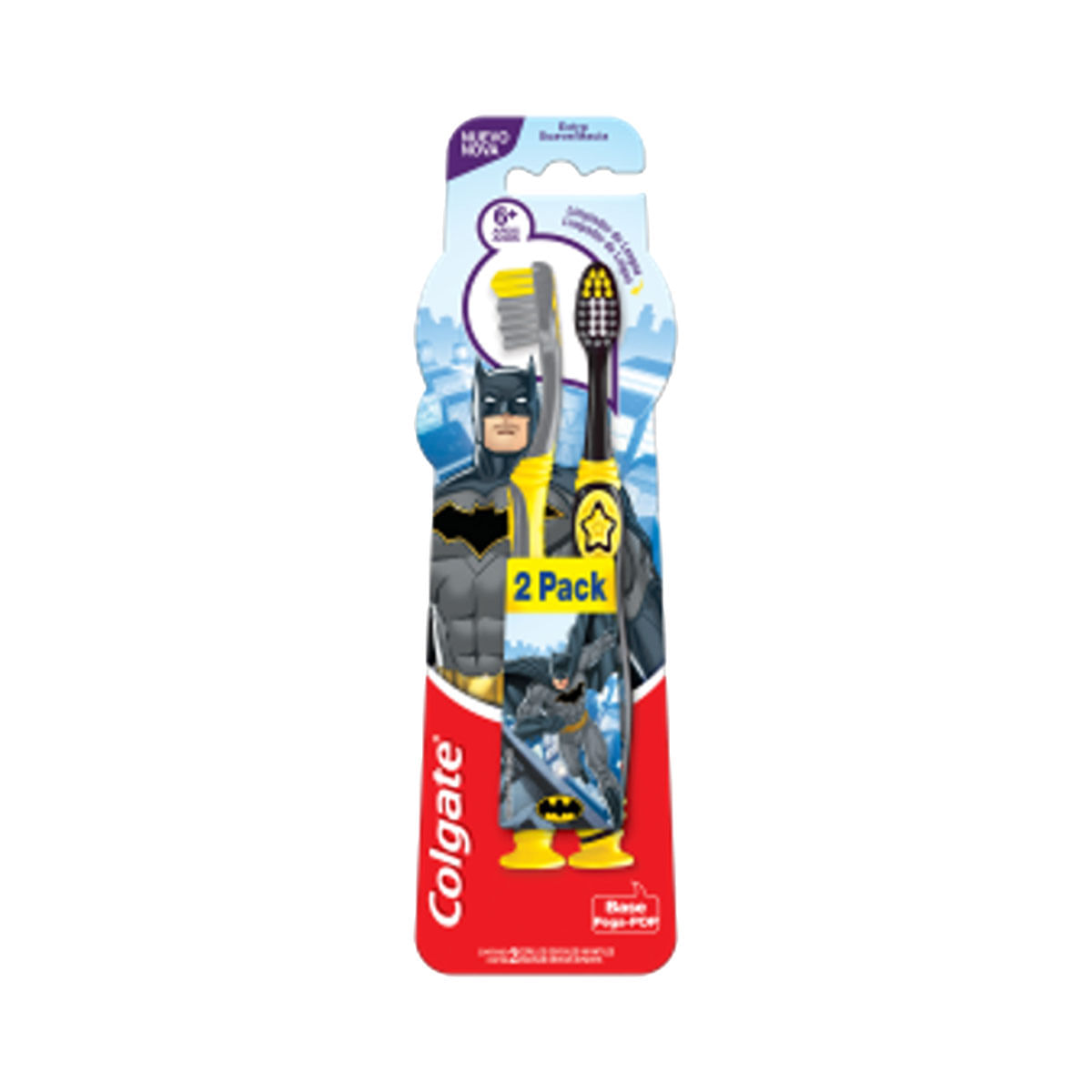 Colgate Smiles Batman & Mulher Maravilha Escova Dental Infantil 2 unid