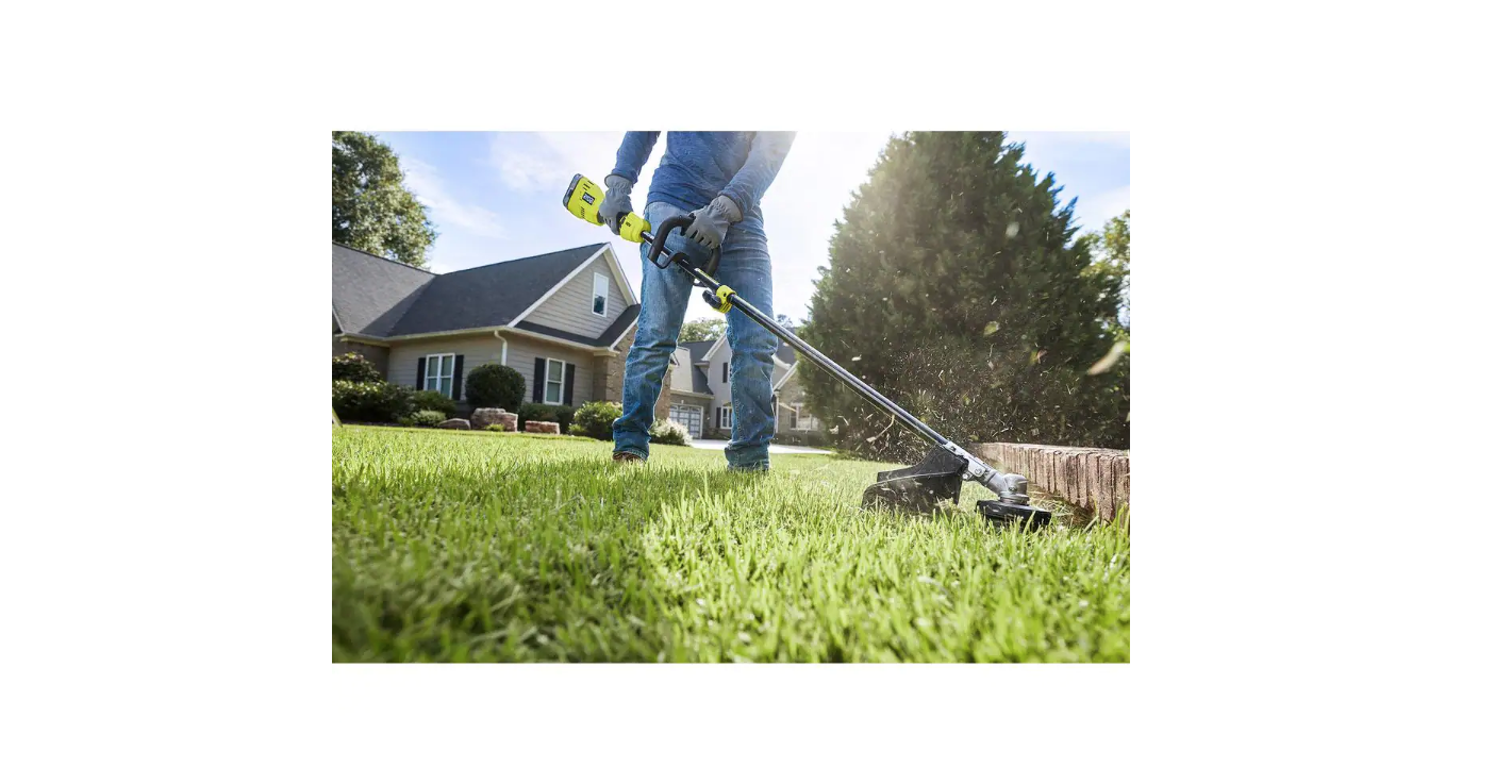 RYOBI P20110-PRN ONE+ 18V Brushless 15 in. Cordless Attachment Capable String Trimmer and Pole Saw Attachment w/ 4.0 Ah Battery and Charger