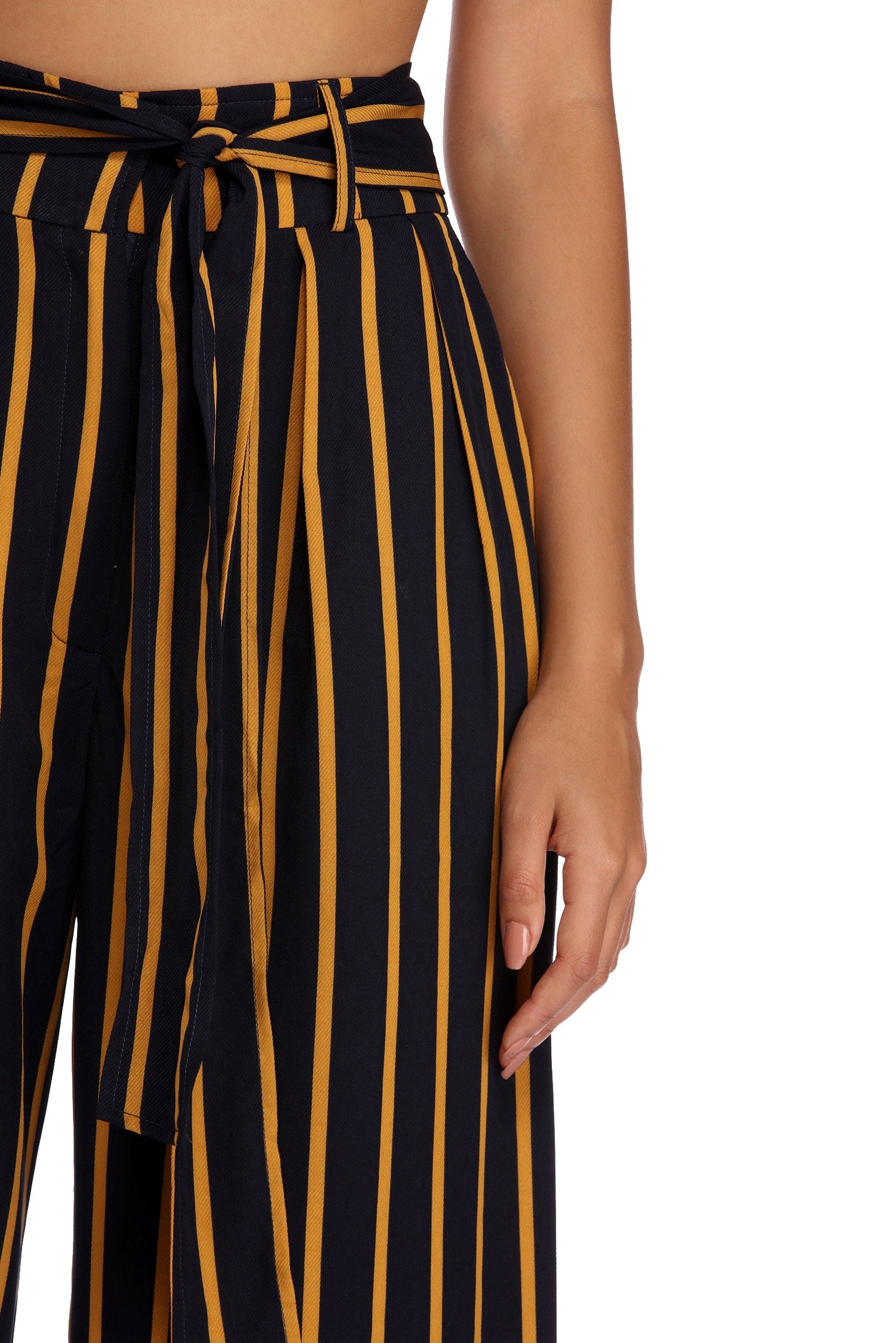 Step Out In Stripes Wide Leg Pants