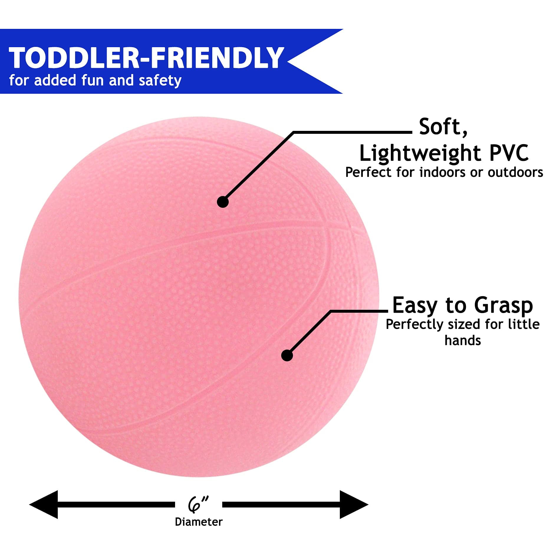 Toddler and Little Kids Replacement Basketball - for Little Tikes Easy Score Basketball Hoop
