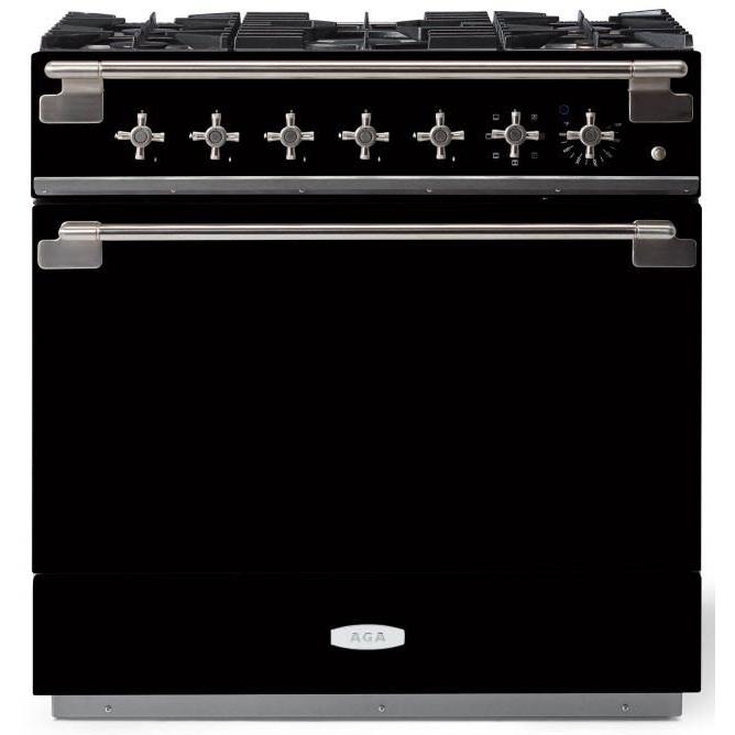 AGA 36in Elise Dual Fuel Range AEL361DFMBL