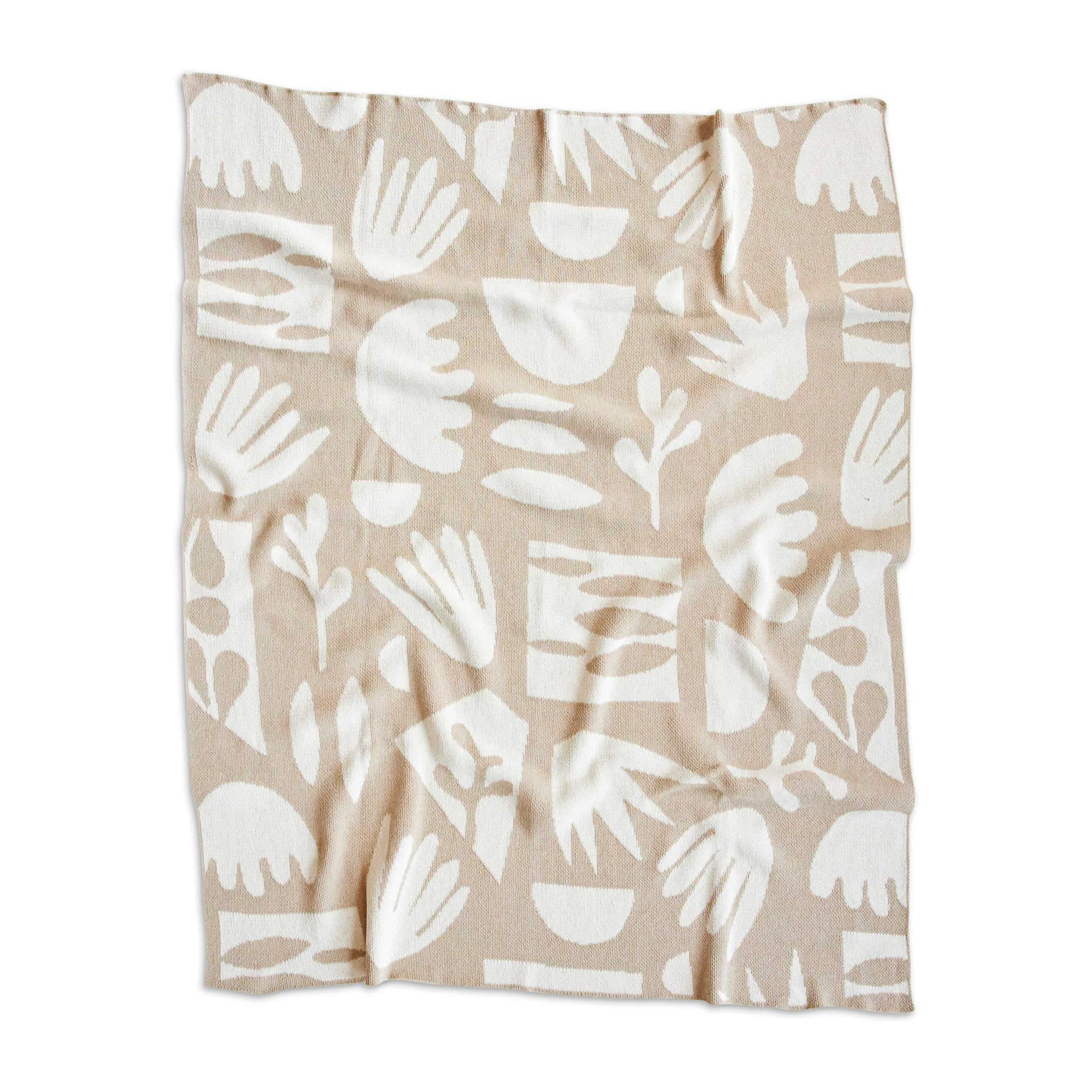 Succulents Linen Throw Blanket