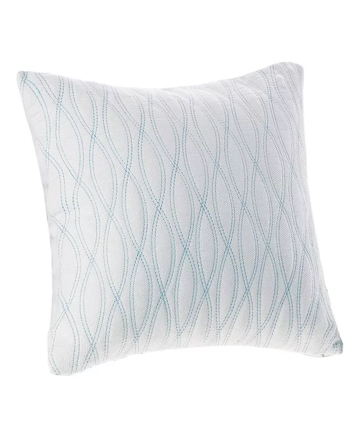 Gracie Mills Coastline Square Pillow， 18 x 18