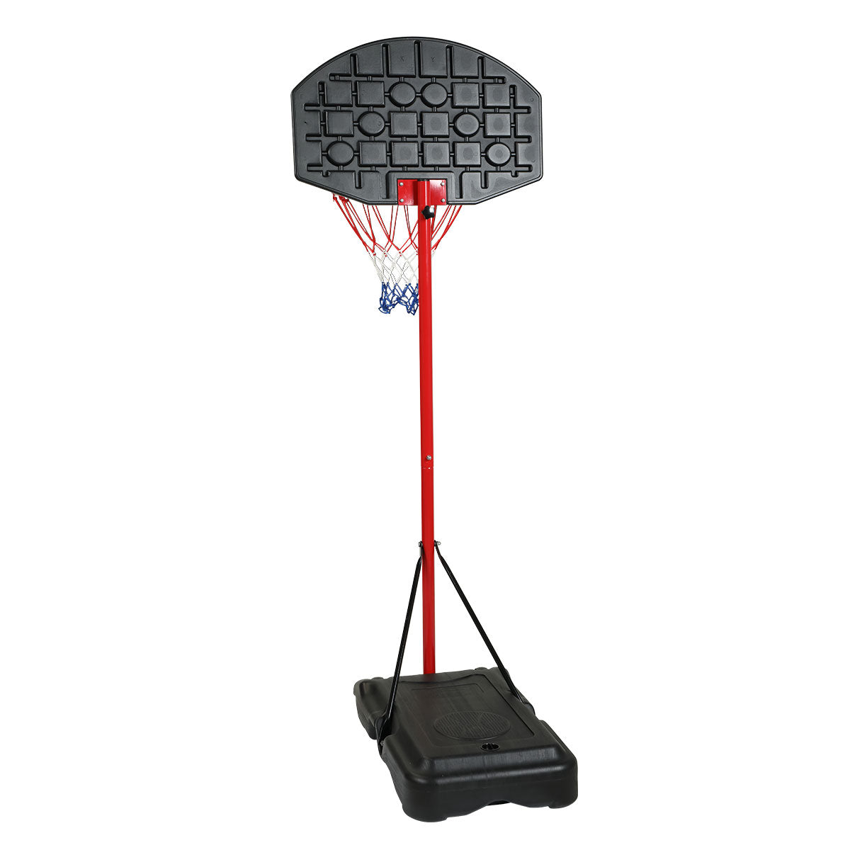 Dodensha Portable Removable Basketball Stand Kids Junior Height-Adjustable Hoop Stand with Wheels for Child，Black