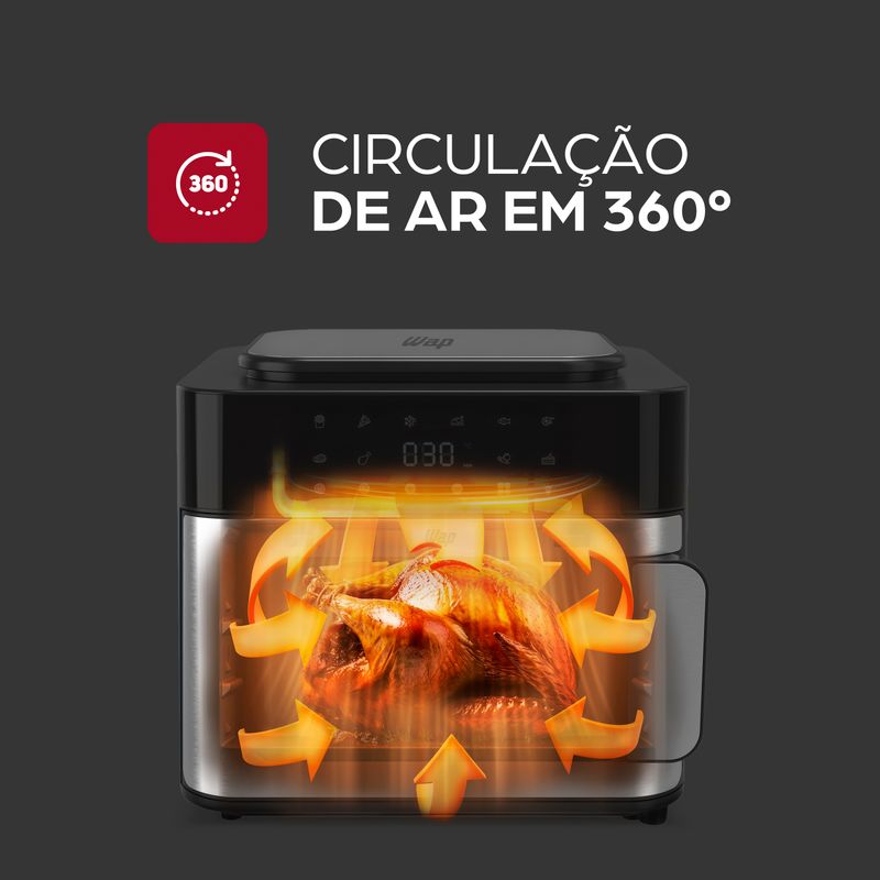 Fritadeira Elétrica WAP Air Fry Multi-Comb 16L WAFC16
