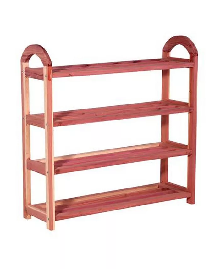 Household Essentials Cedar Shoe Rack