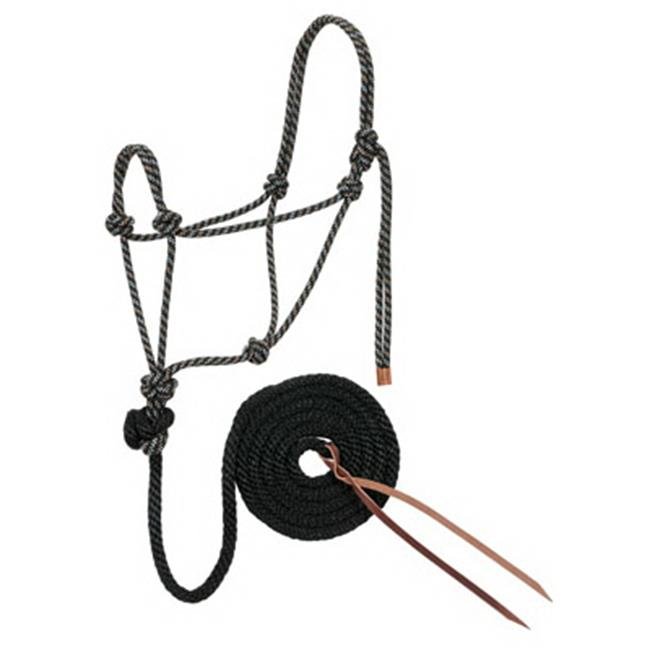 35-7800-R9 0.5 x 10 in. Black and Tan Halter