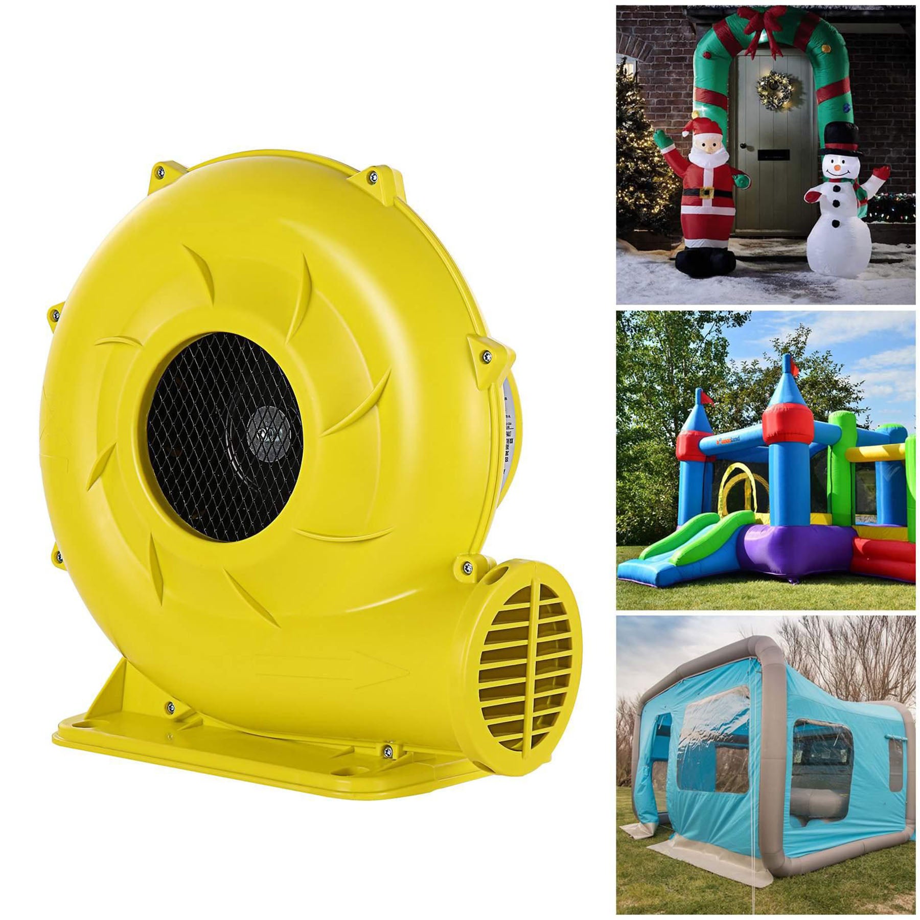 450W/0.6HP Bounce House Air Blower Suitable for Outdoor Trampoline/Water Slide/Air Sofa/Painting Room Outdoor Inflatable Electric Air Pump Fan Commercial Blower
