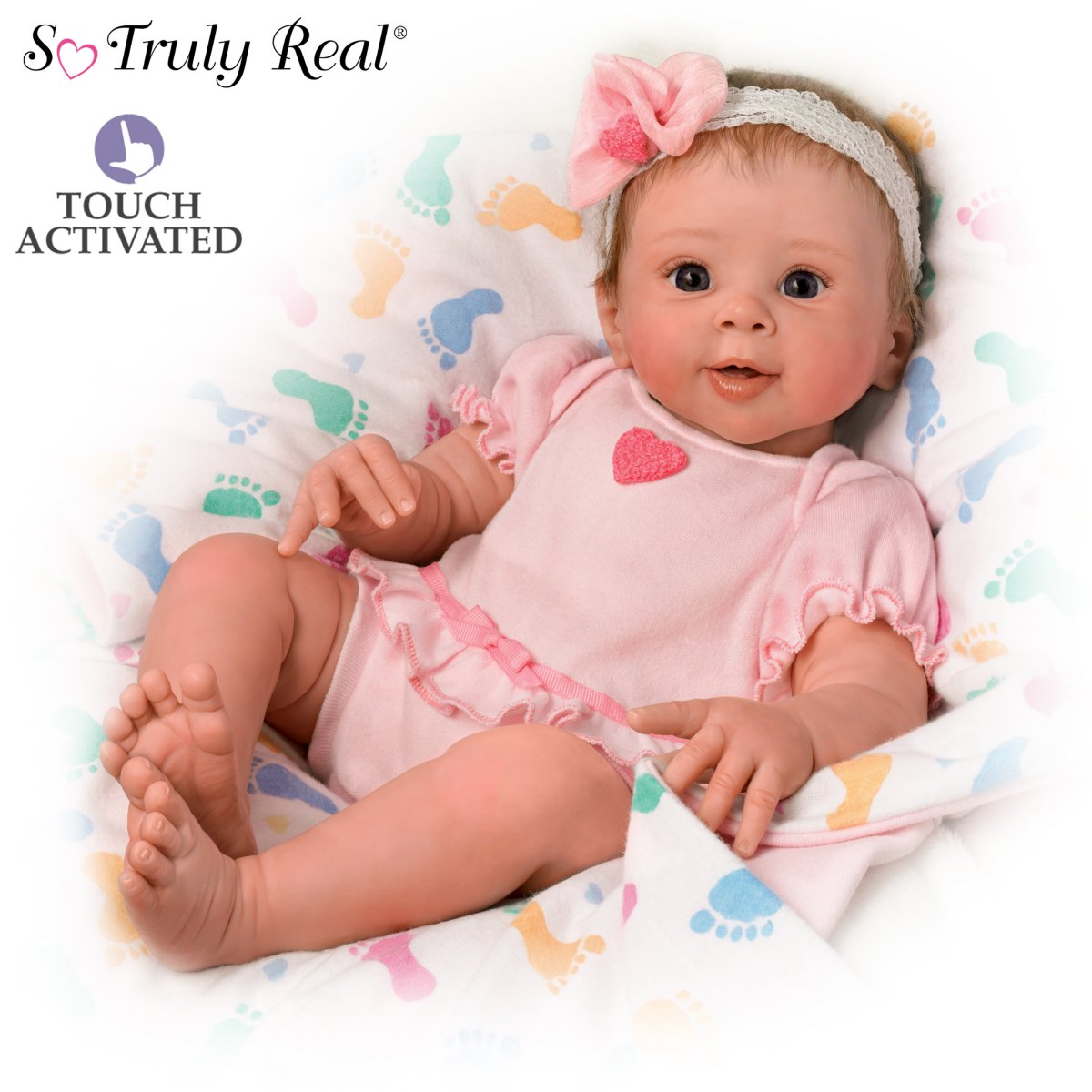 Ella Breathes When Touched- So Truly Real Lifelike, Interactive and Realistic Weighted Newborn Baby Doll 17-inches by The Asht