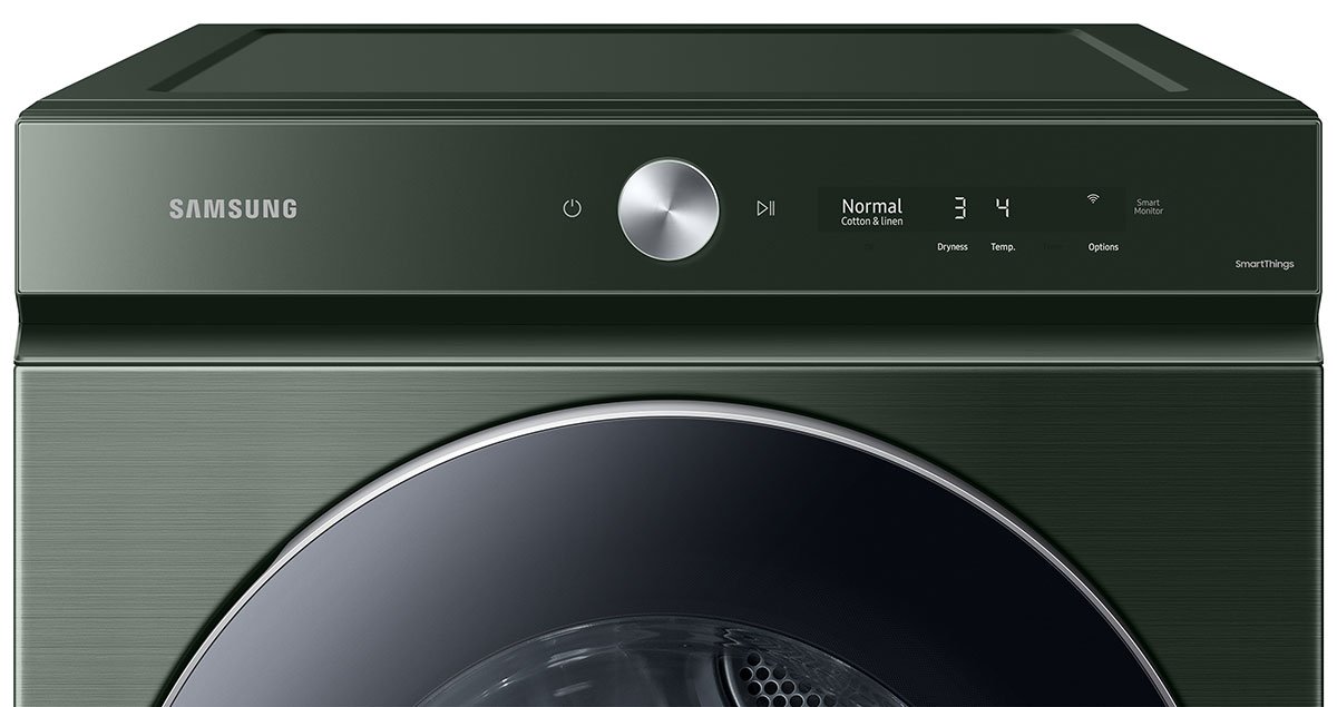  Bespoke 7.6 Cu. Ft. Forest Green Ultra Capacity Gas Dryer With AI Optimal Dry And Super Speed Dry