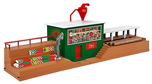 Lionel Santa Workshop Sawmill O Gauge Plug Expand Play Model Train Accessory with Sounds and Command Control Capability