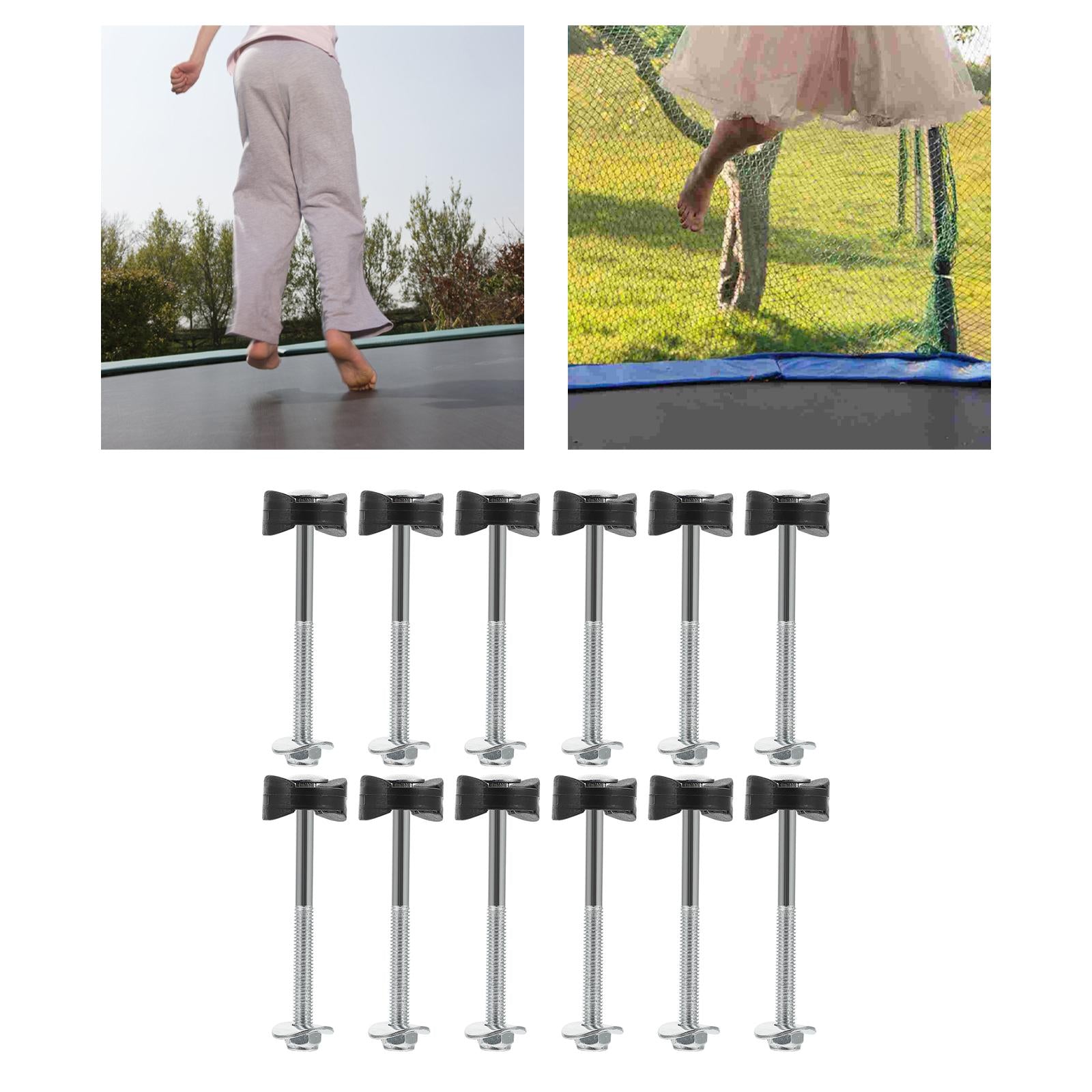 Portable Trampoline Screws Strengthen Durable Stable Iron Loose Trampoline Enclosure Pole Spacers for Kids Trampoline