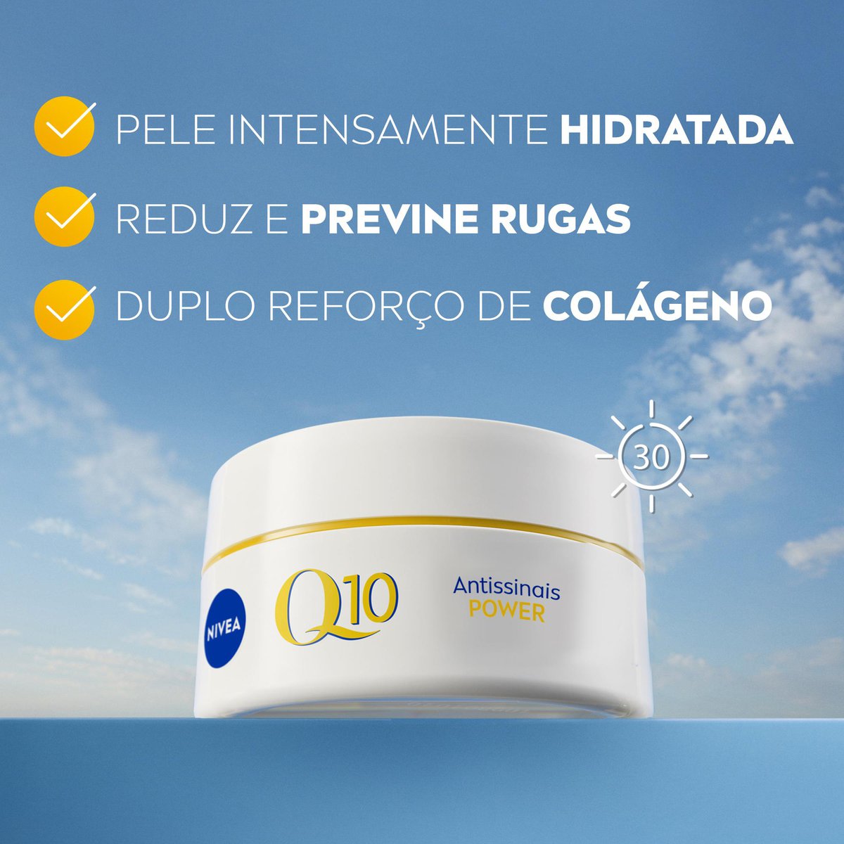 Creme Facial Antissinais NIVEA Q10 Power Dia FPS 30 47g