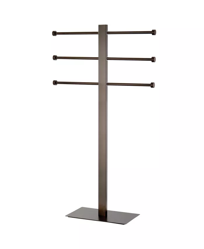 Kingston Brass Edenscape Freestanding Stain Steel Towel Holder with Rectangular Base in Oil Rubbed Bronze