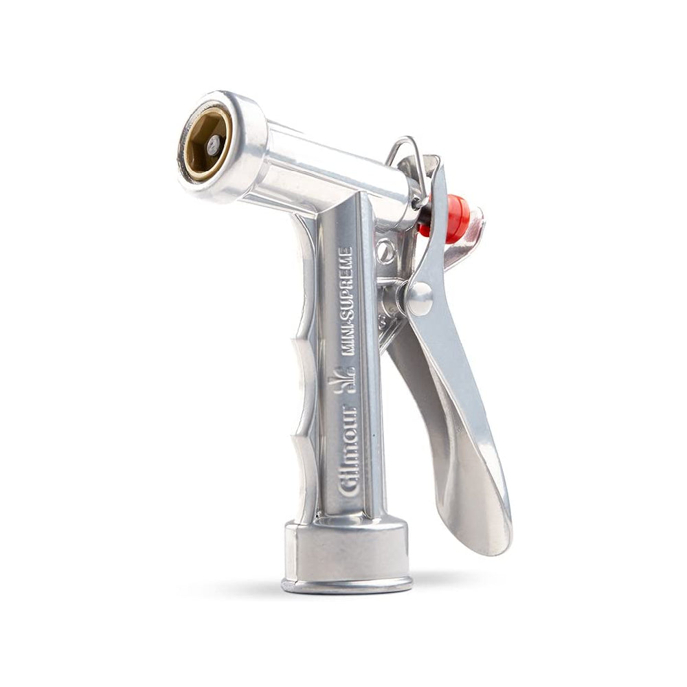 Gilmour Hose Nozzle Metal Construction 805642 Durable Pistol Rear Control Flow Control Dial Adjustable Water Force Hold-Open Clip Lifetime Warranty， 2-Pack