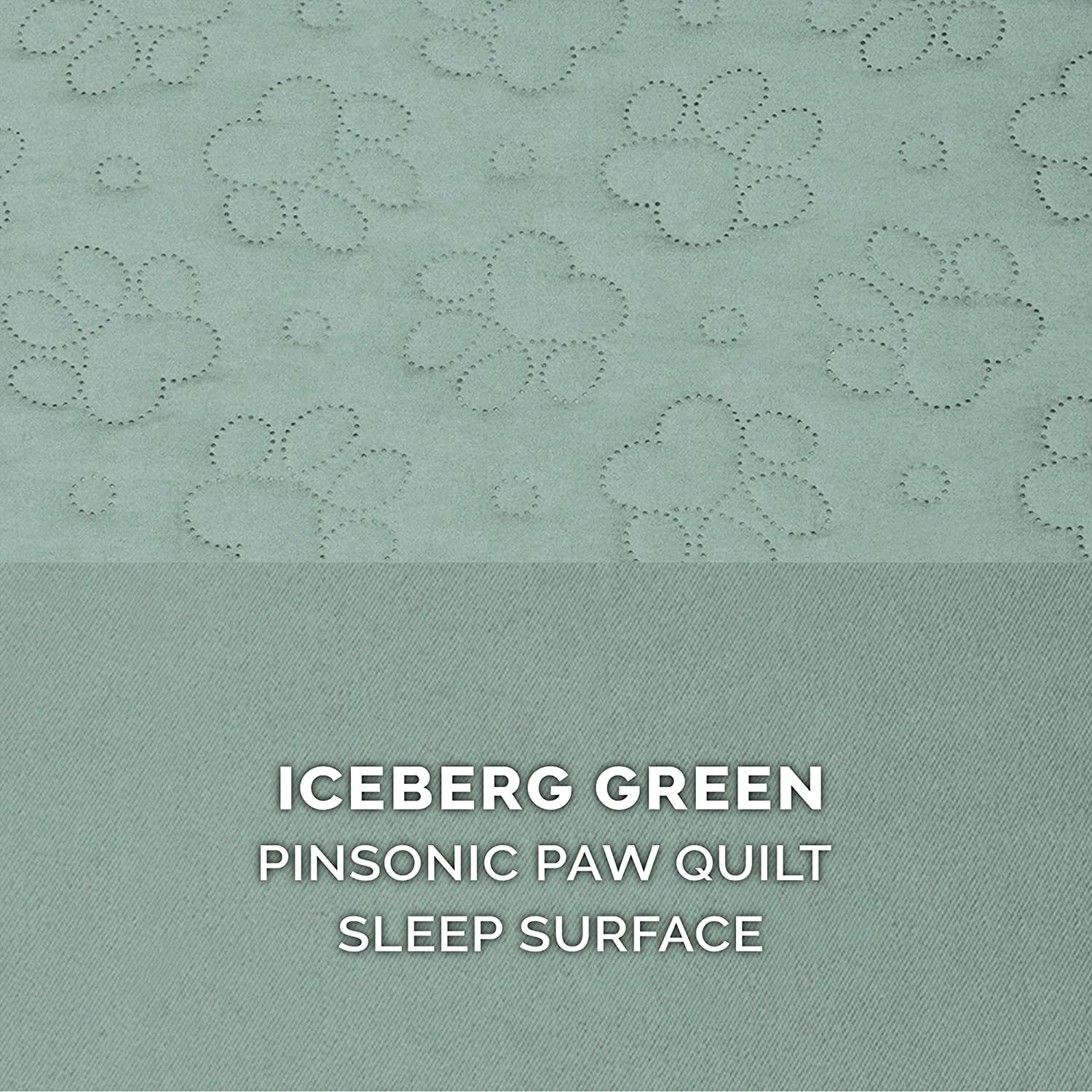 Furhaven XL Cooling Gel Foam Dog Bed Pinsonic Quilted Paw L Shaped Chaise w/ Removable Washable Cover - Iceberg Green， Jumbo (X-Large) Cooling Gel Foam Jumbo L Chaise - Quilted Paw (Iceberg Green)