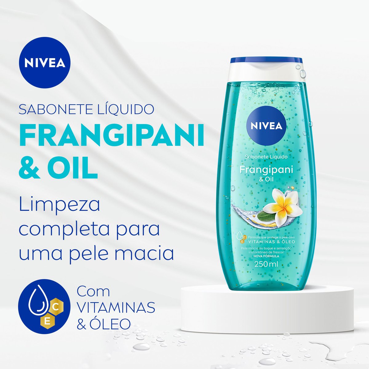 Sabonete Liquido NIVEA Frangipani & Oil 250ml