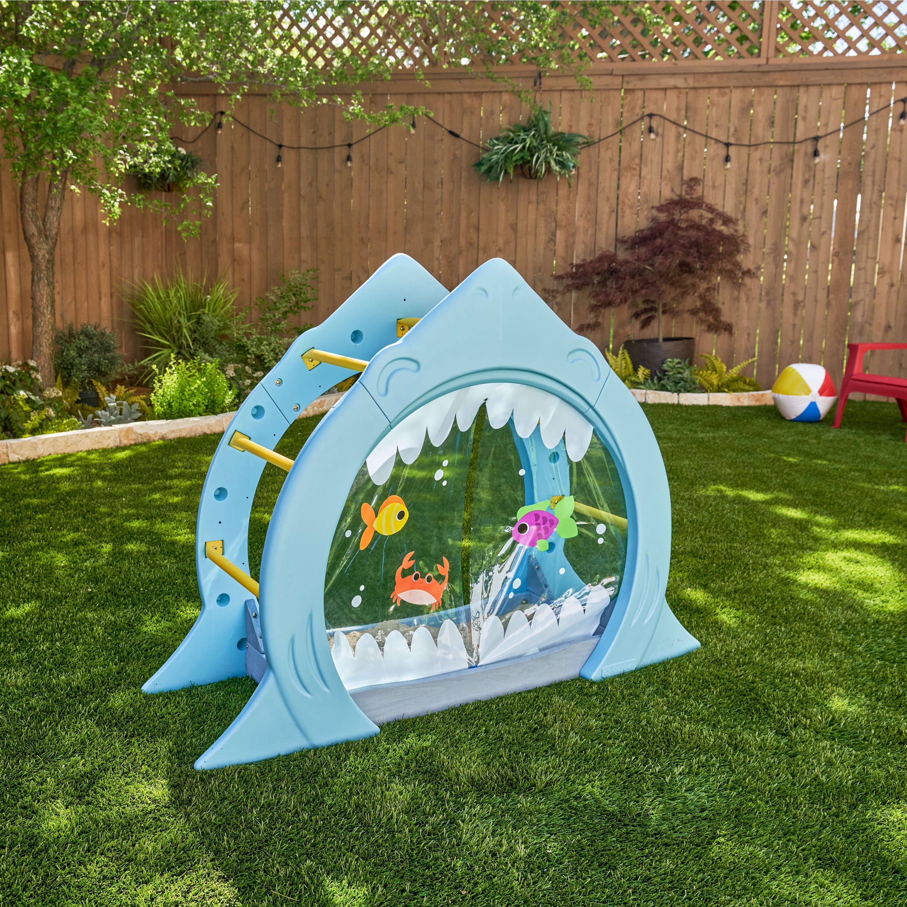 KidKraft Shark Escape Arched Outdoor Toddler Play Climber