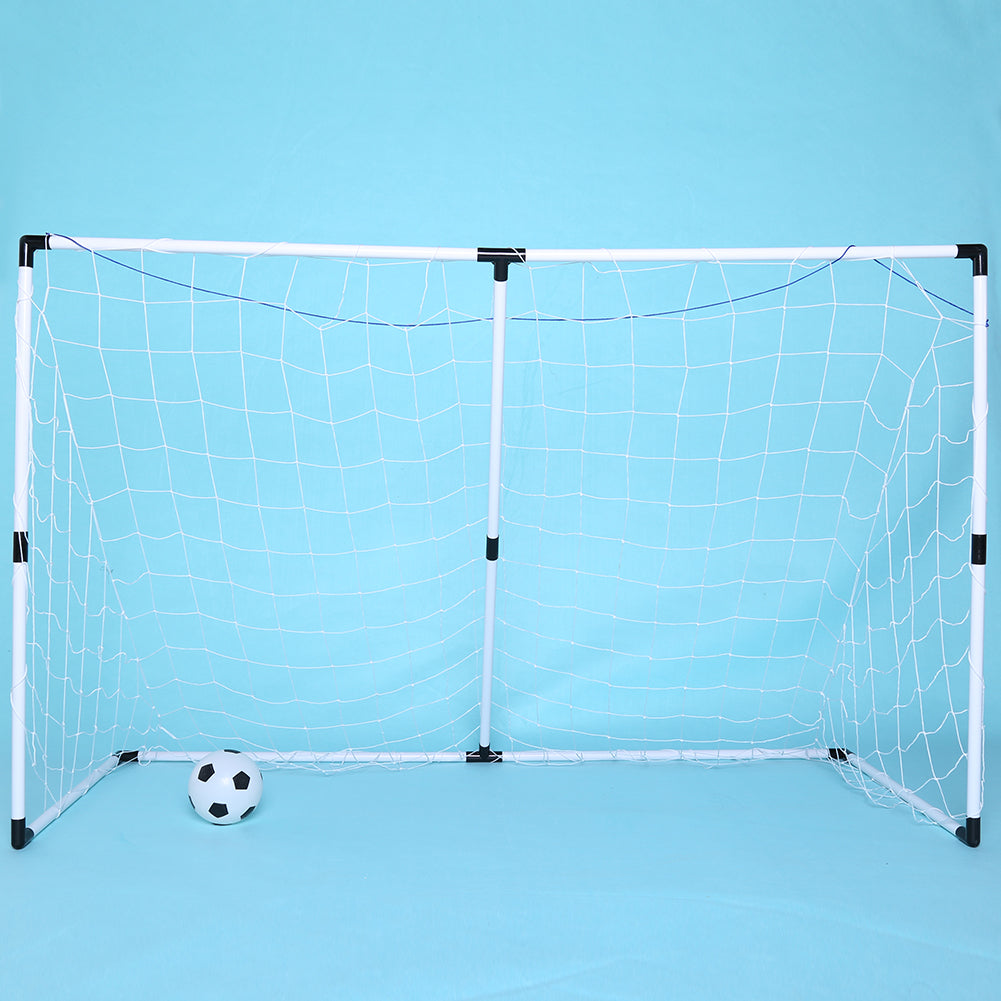 Kids Childrens Deluxe 2 in 1 Football Soccer Goals Training Practise Junior-155117