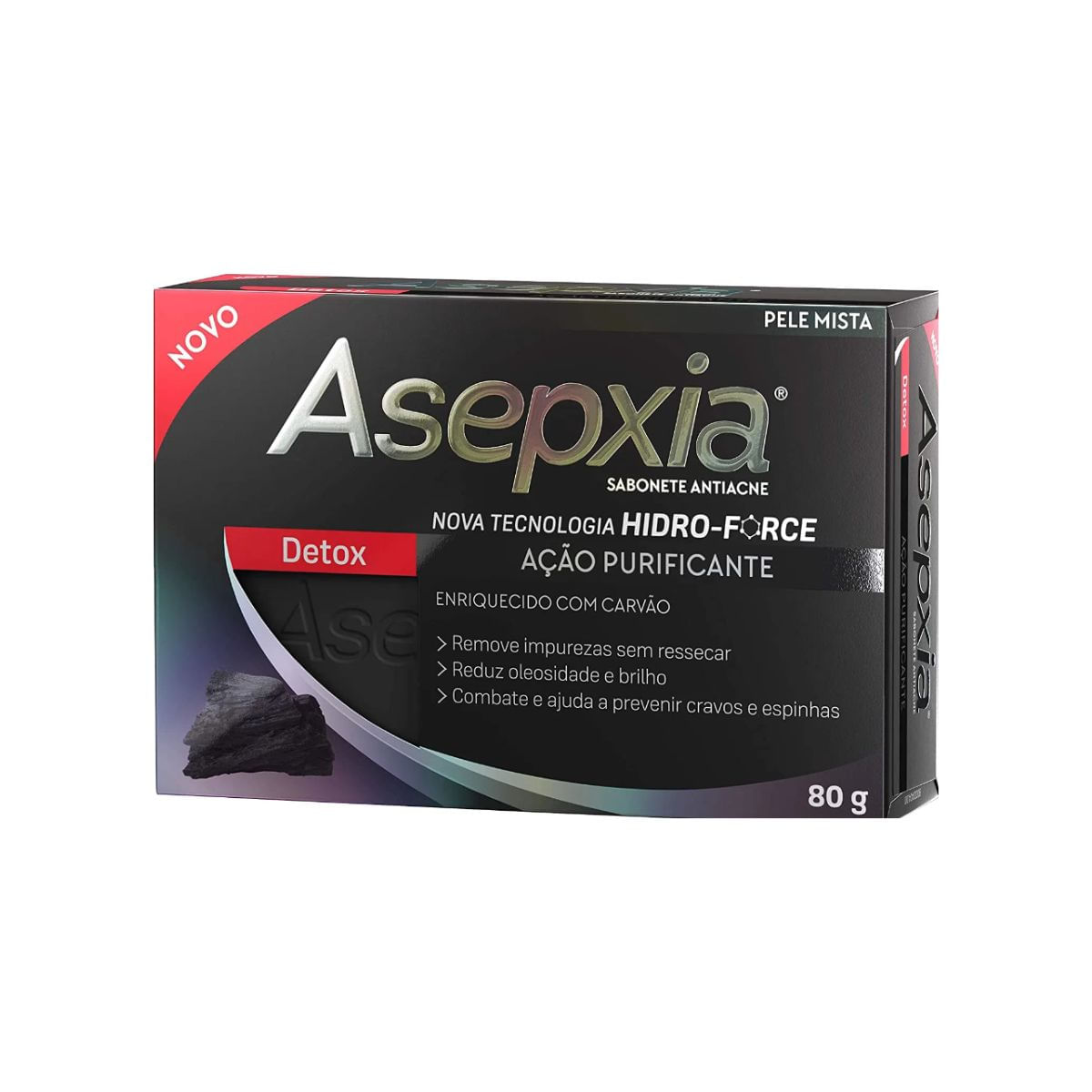 Sabonete Limpeza Facial Asepxia Detox 80 g
