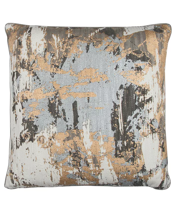 Rizzy Home Donny Osmond Abstract Design Polyester Filled Decorative Pillow， 20