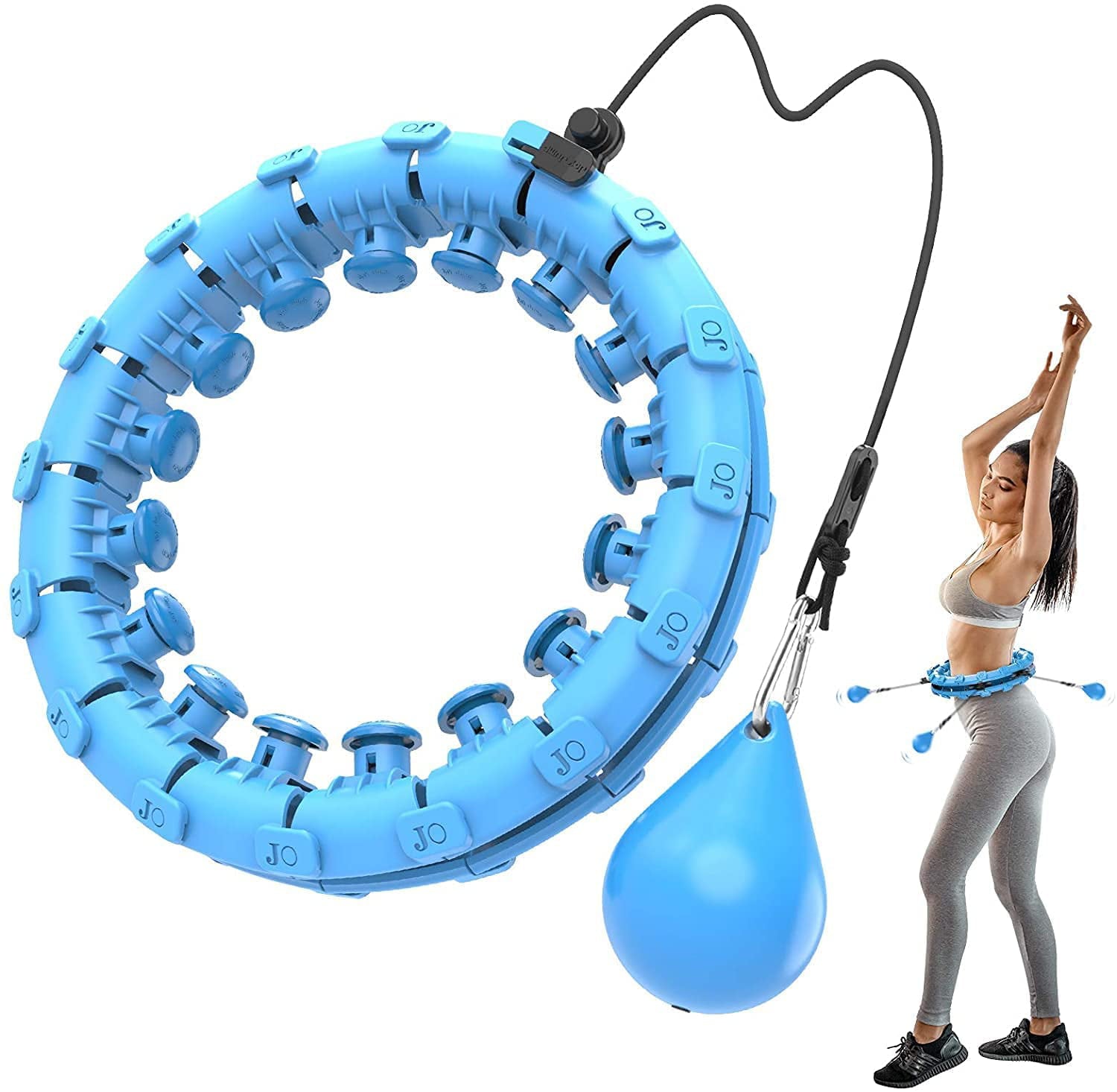 Ravel Smart Weighted Hula Hoops (Blue)