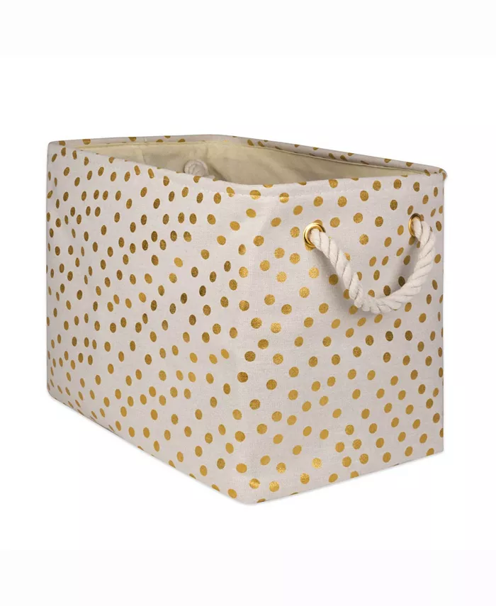 Design Imports Storage Bin Dots， Rectangle