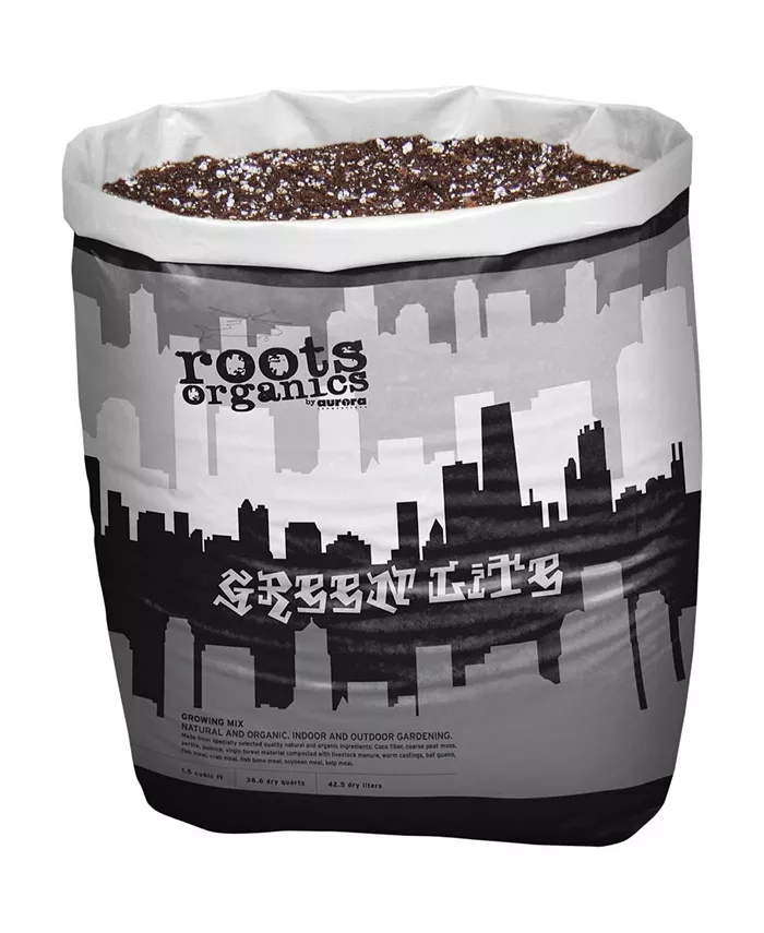 Roots Organics Roots Green Lite， Organic Media Beneficial Mycorrhizae， 1.5 Cubic Foot