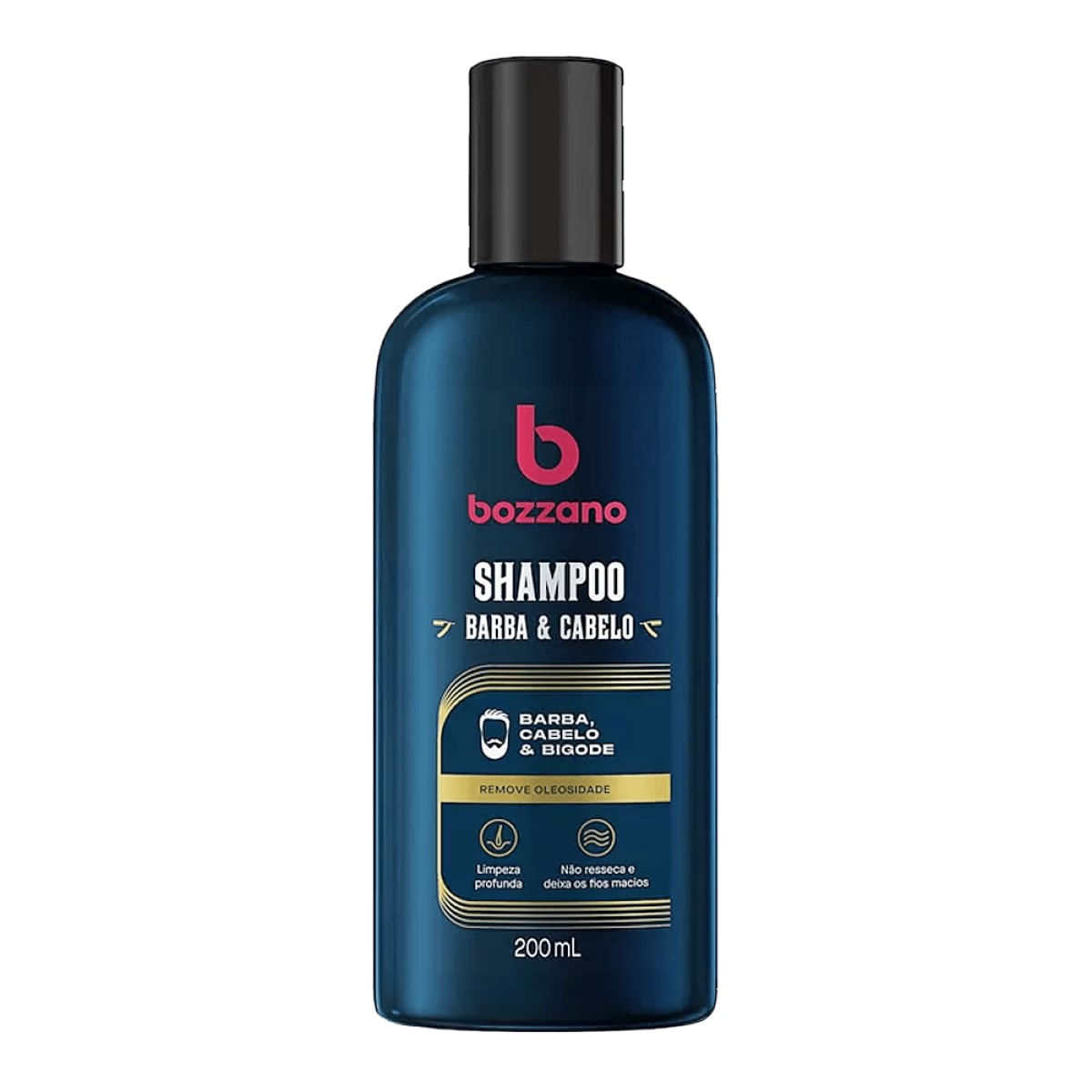 Shampoo para Barba, Cabelo e Bigode Bozzano 200ml