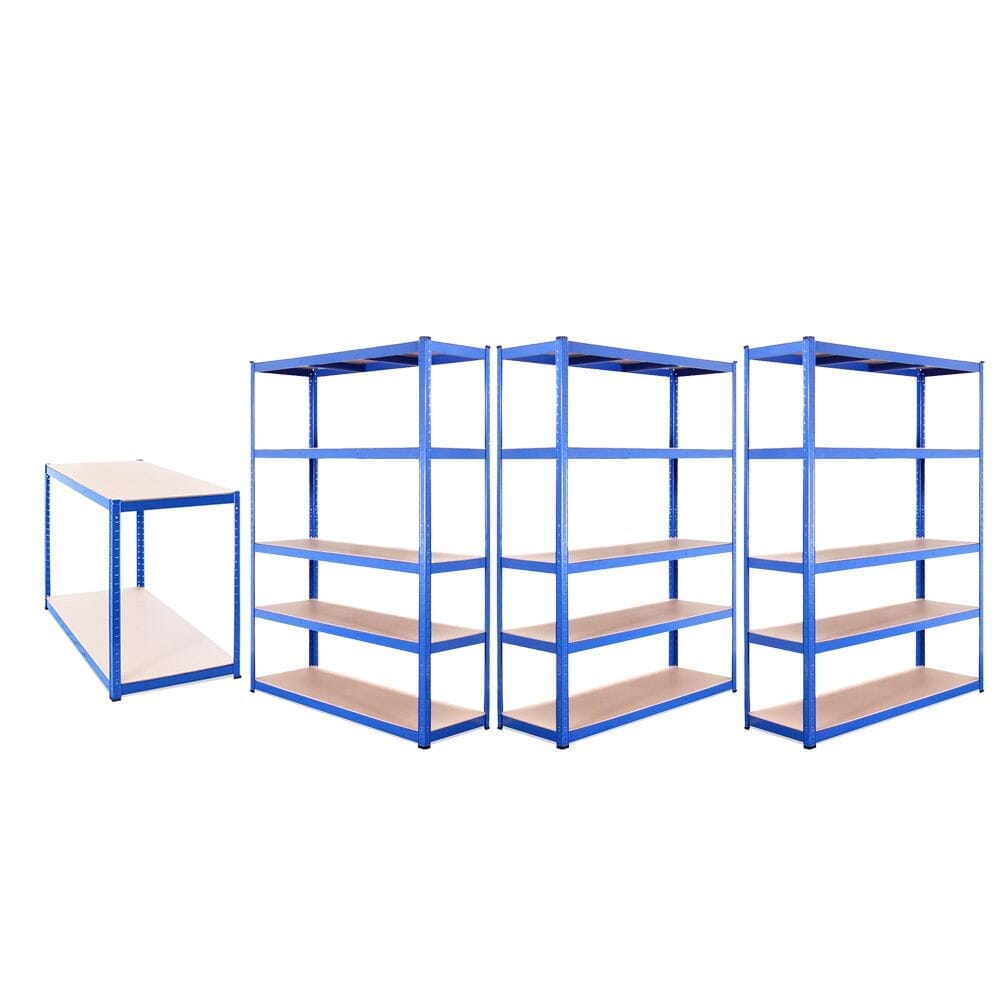 5 Tier Boltless Shelving Unit (set of 3) Plus Workbench