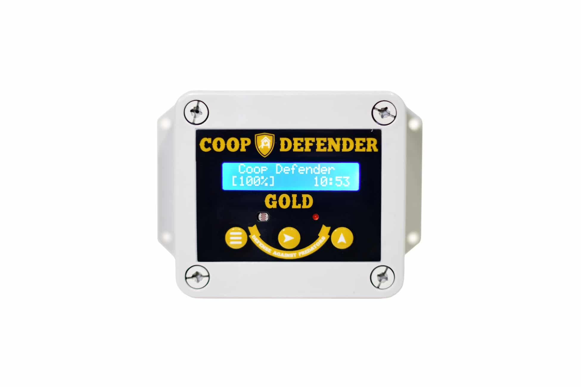Coop Defender Gold Chicken Coop Door Automatic Opener | Timer and Light Sensor