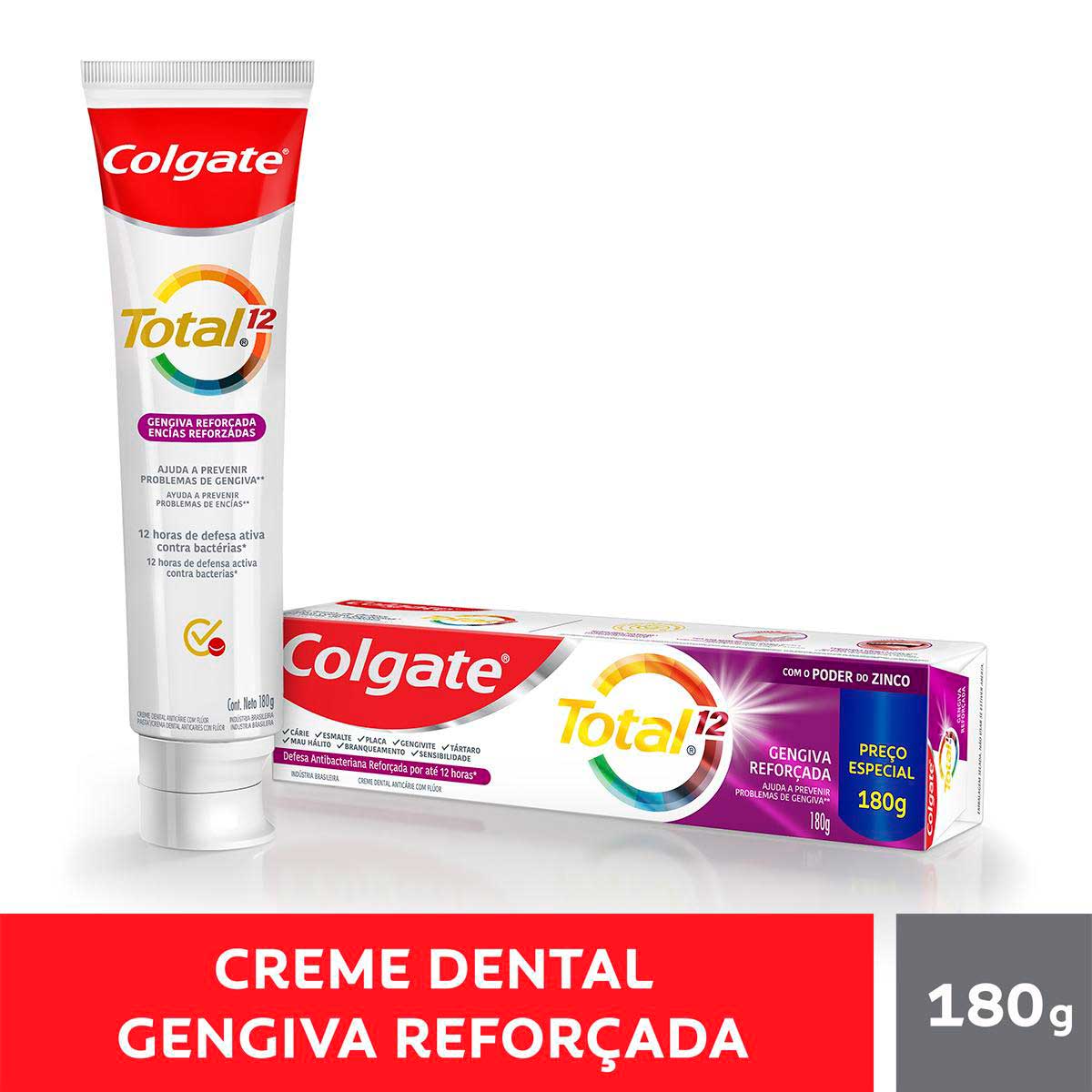 Colgate Total 12 Gengiva Reforcada Creme Dental 180g