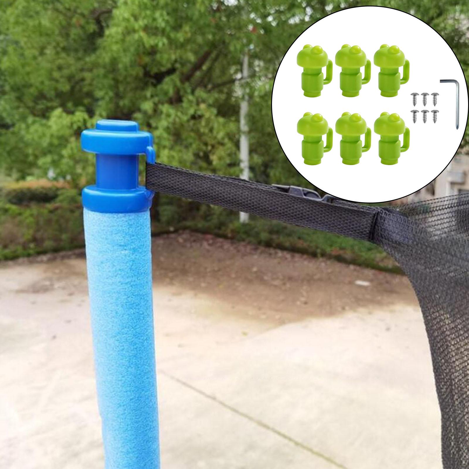 Portable Trampoline Enclosure Pole Cover Durable Replacement Accessories Green