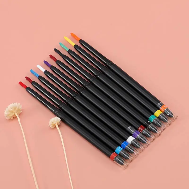12 Color Eyeshadow Makeup Lip Liner Pencil Gel